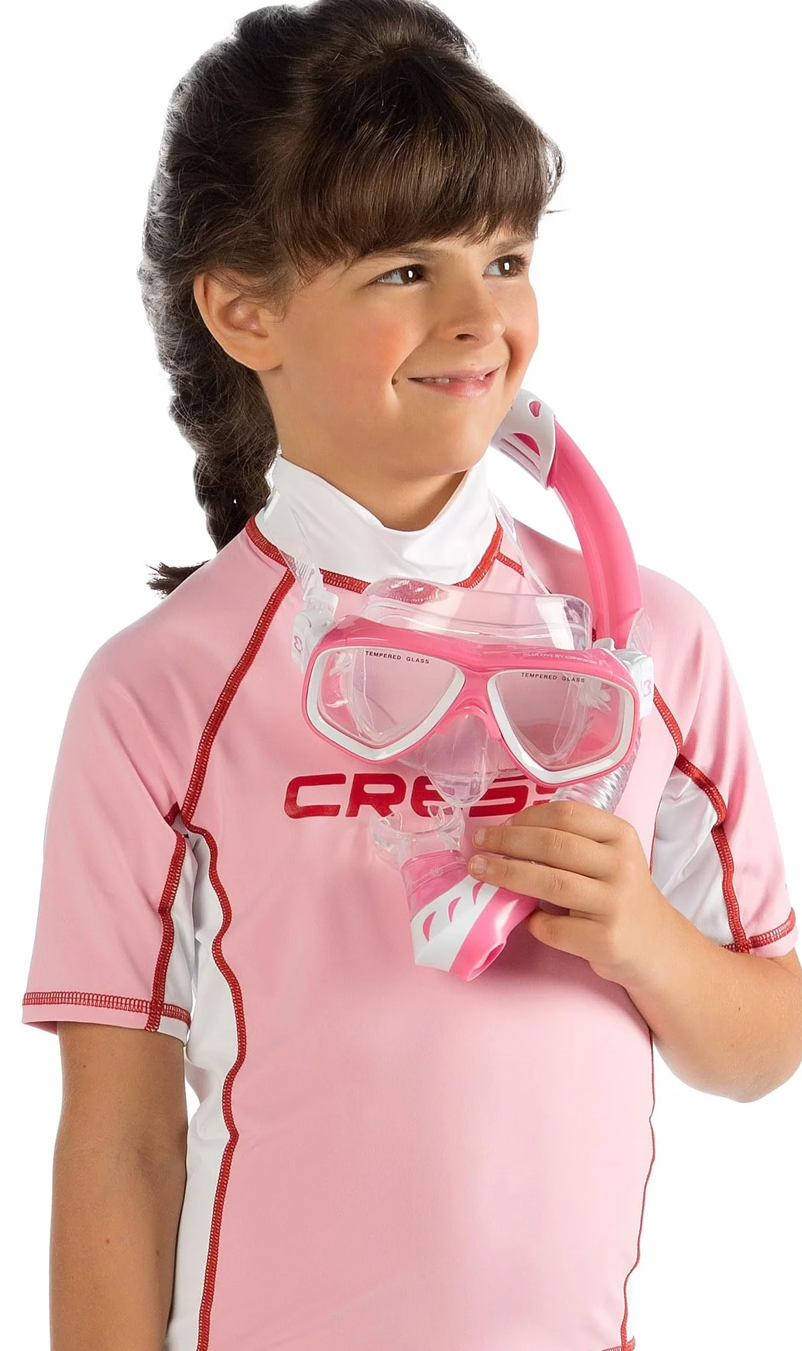 Cressi Rash Guard Junior - Maglia Protettiva Maniche Lunghe/Corte in Speciale Tessuto Elastico - Protezione Solare UV (UPF) 50+