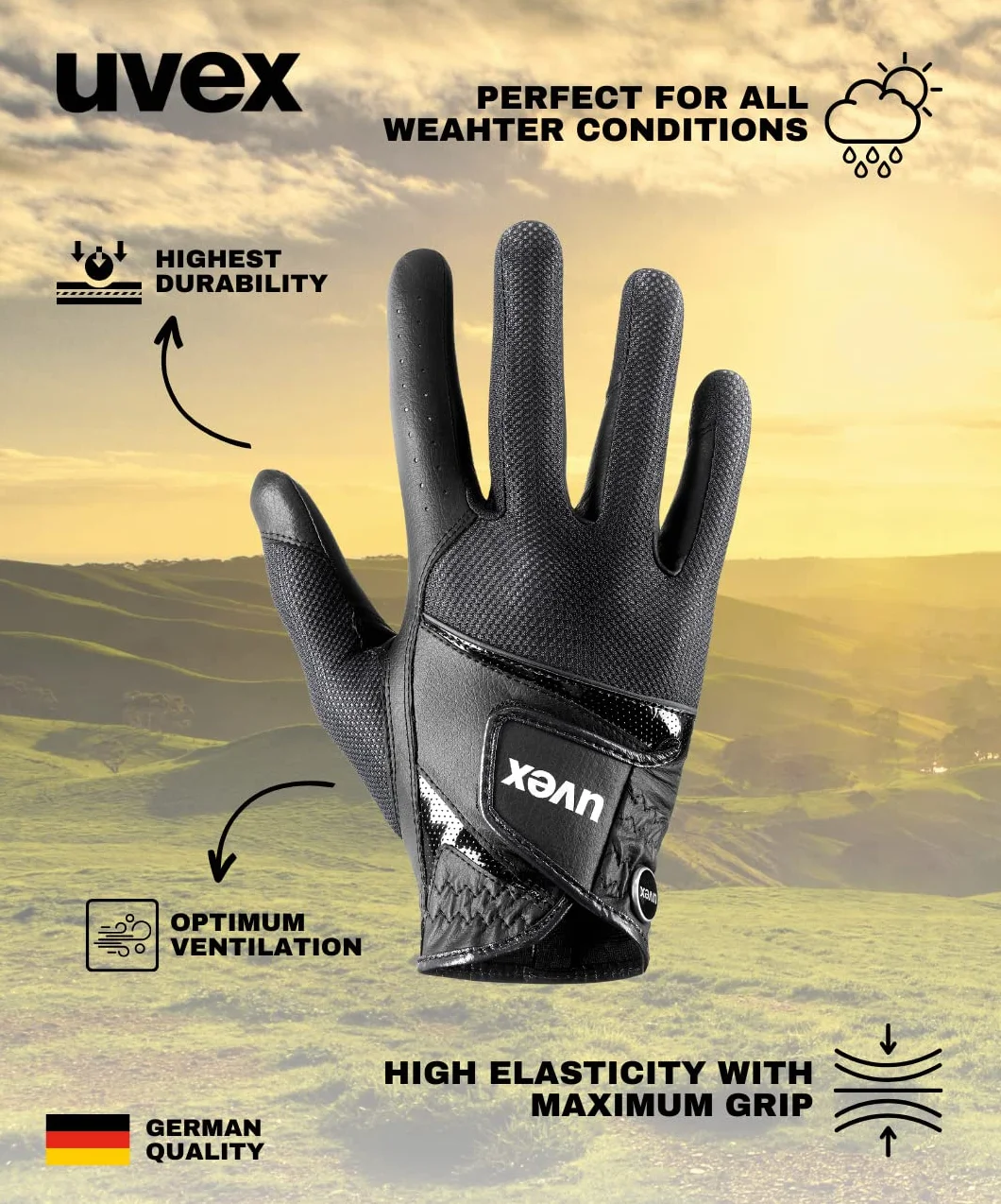 Uvex Sumair Guanti da Equitazione