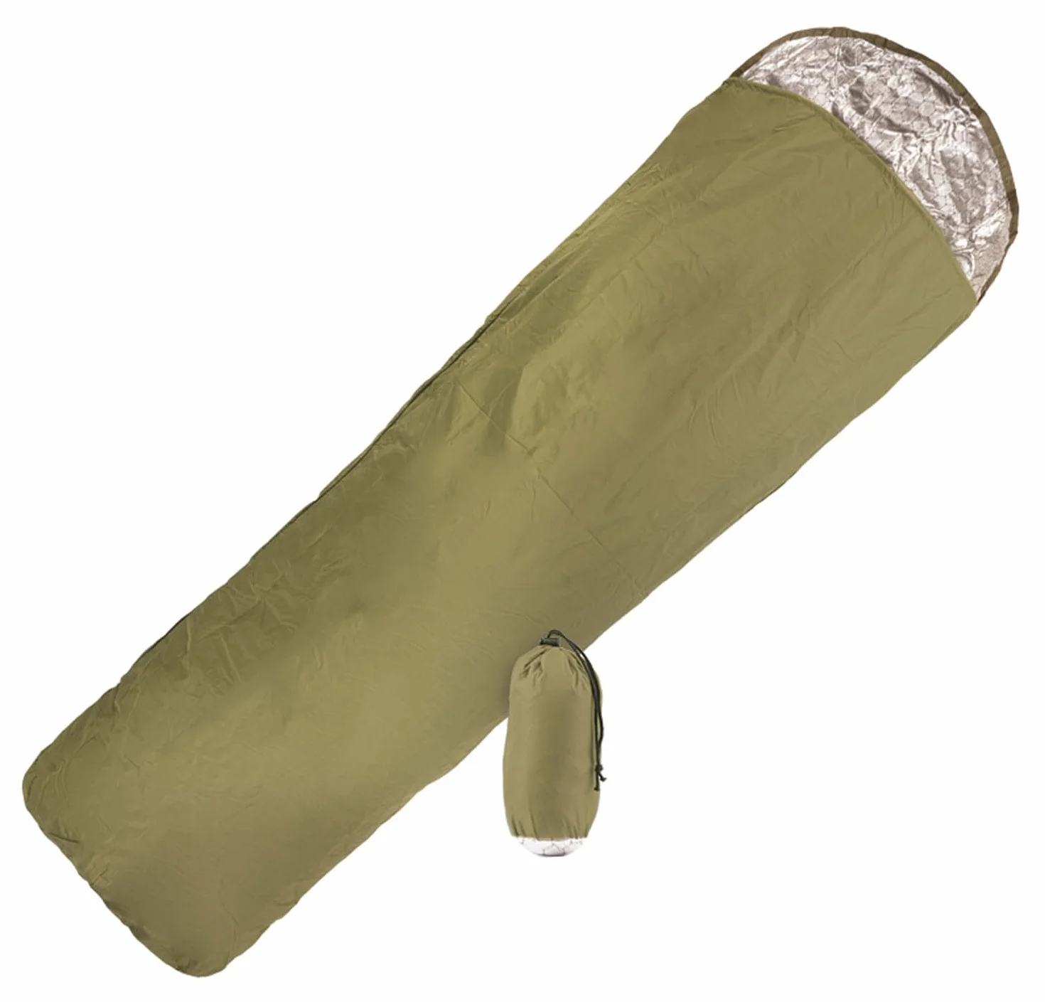 Mil-Tec Survival Bivy Bag Oliv Sacco da bivacco impermeabile ultraleggero per campeggio e emergenze