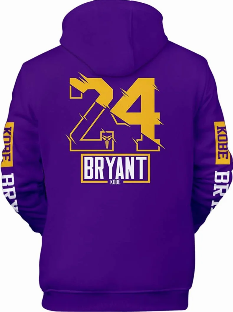 R.I.P. Spirito di Black Mamba Felpa con Cappuccio Originale Maglia Allenamento Basketball Jersey