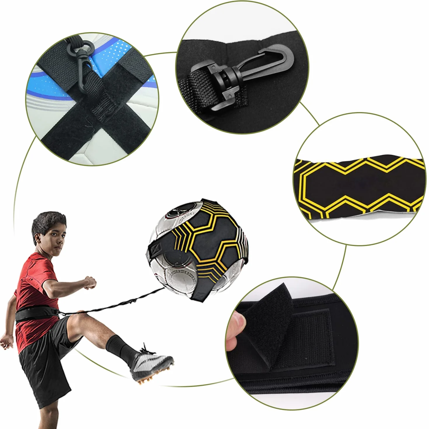 Cintura da Allenamento Calcio Regolabile per Calcio Pallavolo Rugby