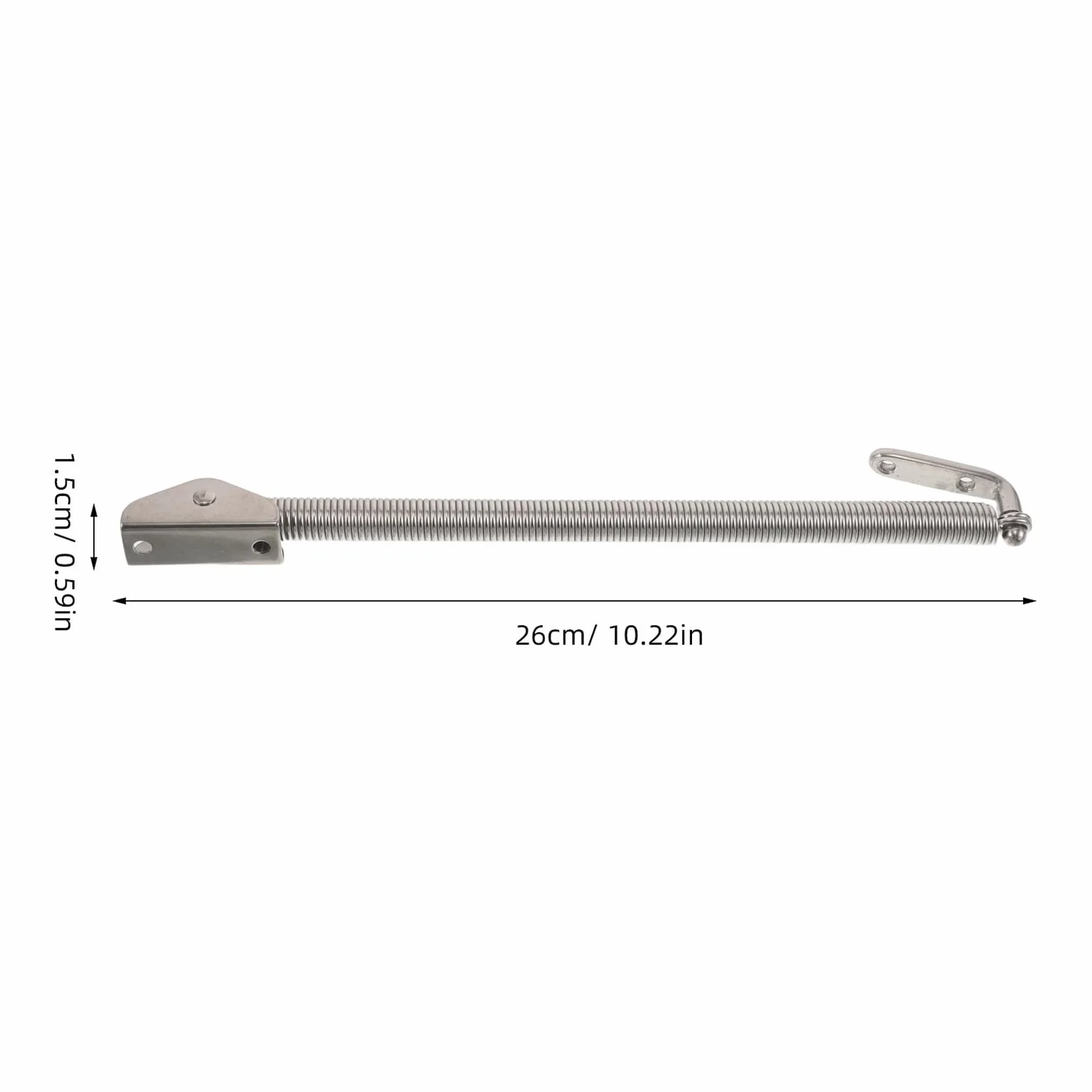 iplusmile Supporto a Molla per Portello Marino Acciaio Inox 260 MM Molla di Compressione Regolabile