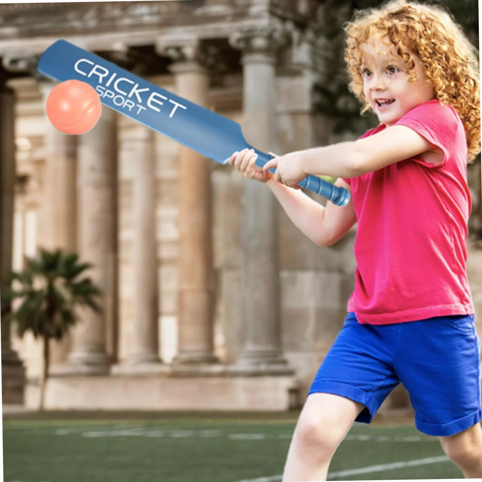 Yeory Set da Cricket per Bambini, Kit con Mazza ABS, Regalo di Cortile