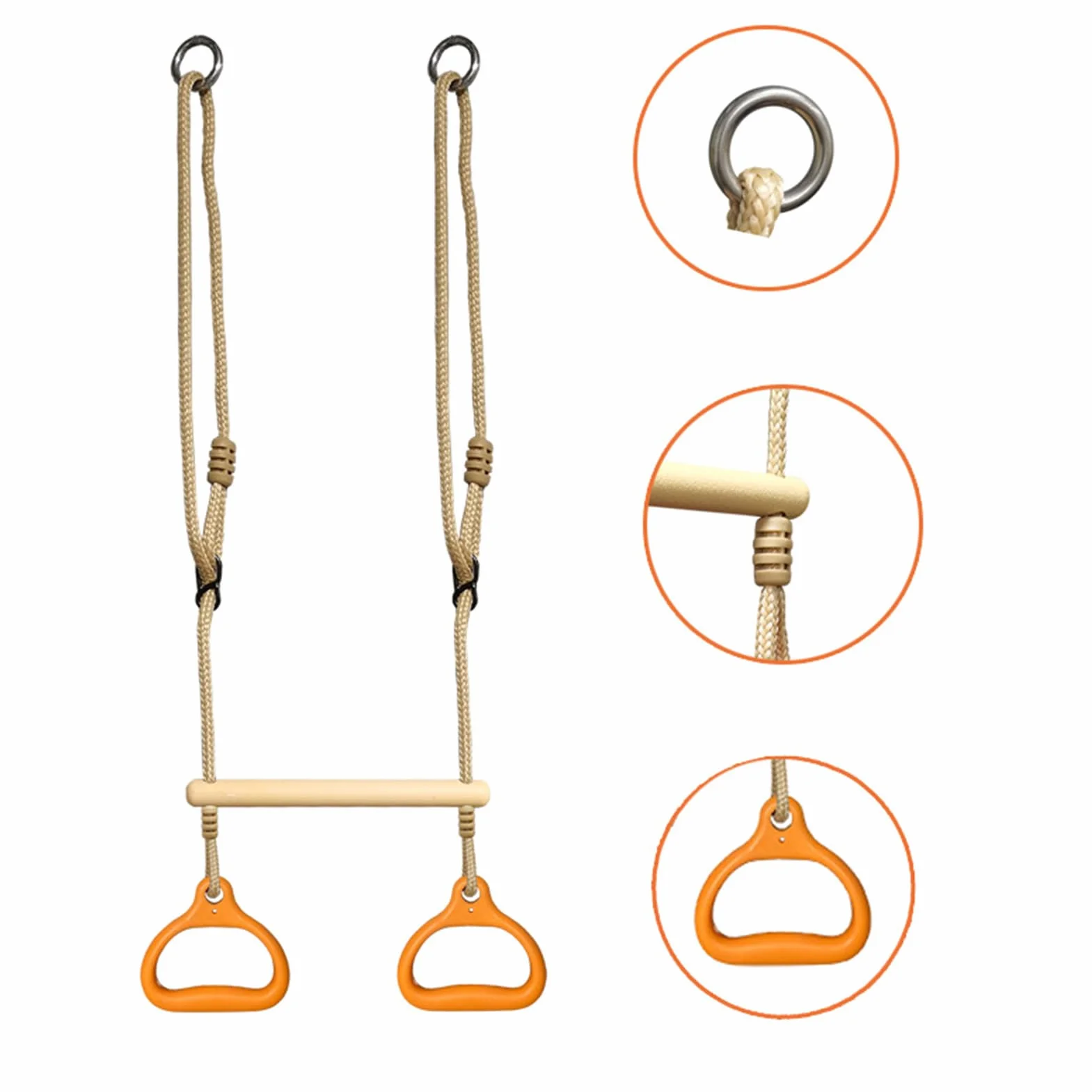 Barra di trapezio ergonomica per esterni giardino parco giochi adulti