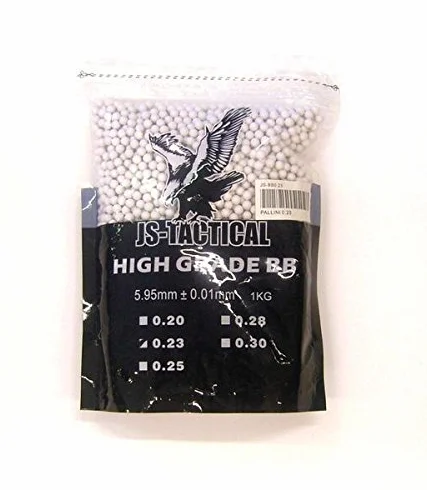 Pallini JS-Tactical 1 kg 0.23 da Soft Air 6MM Prima QUALITA' Massima PRECISIONE