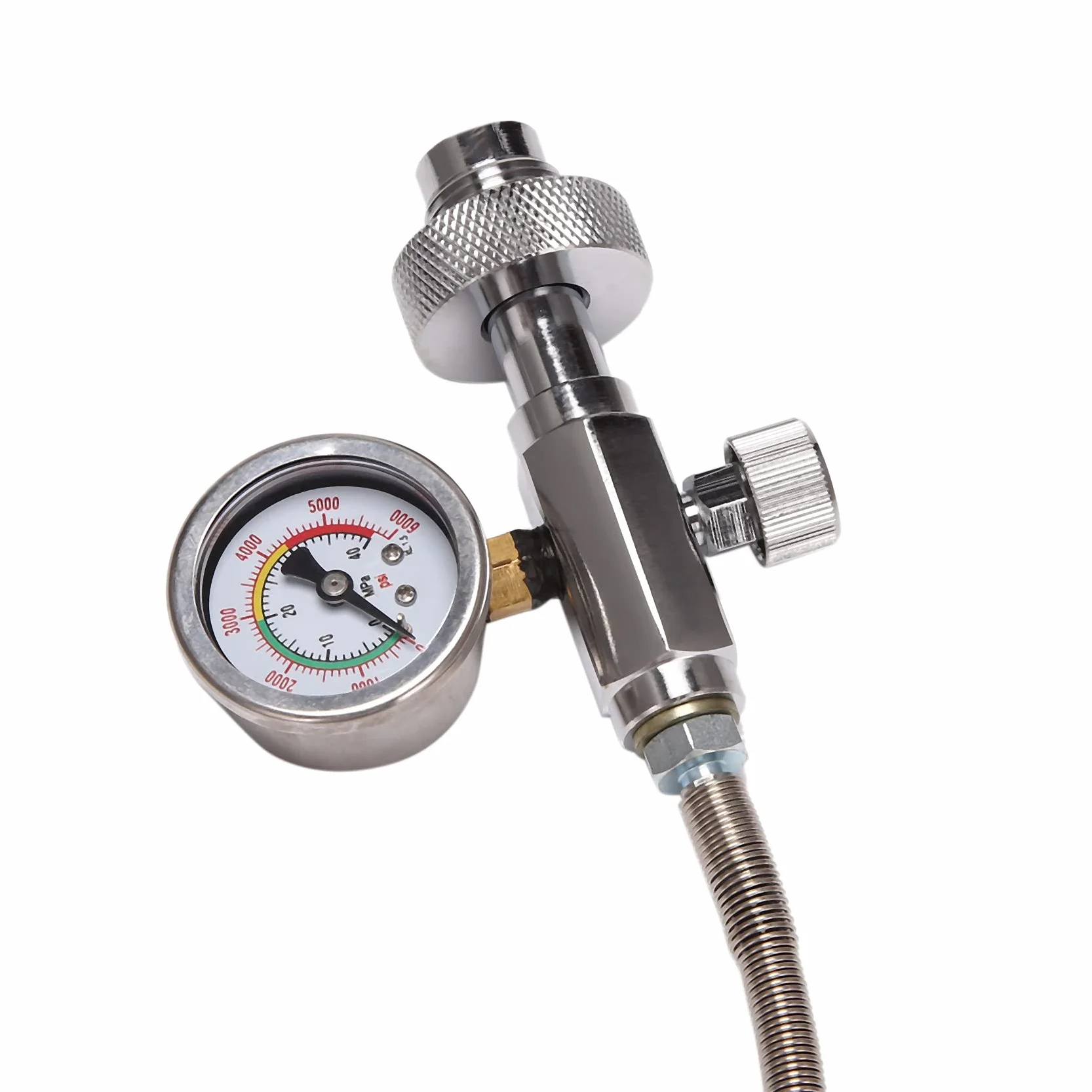 Adattatore di Ricarica PCP Din G5/8 Pollici con Tubo Flessibile 50 Cm