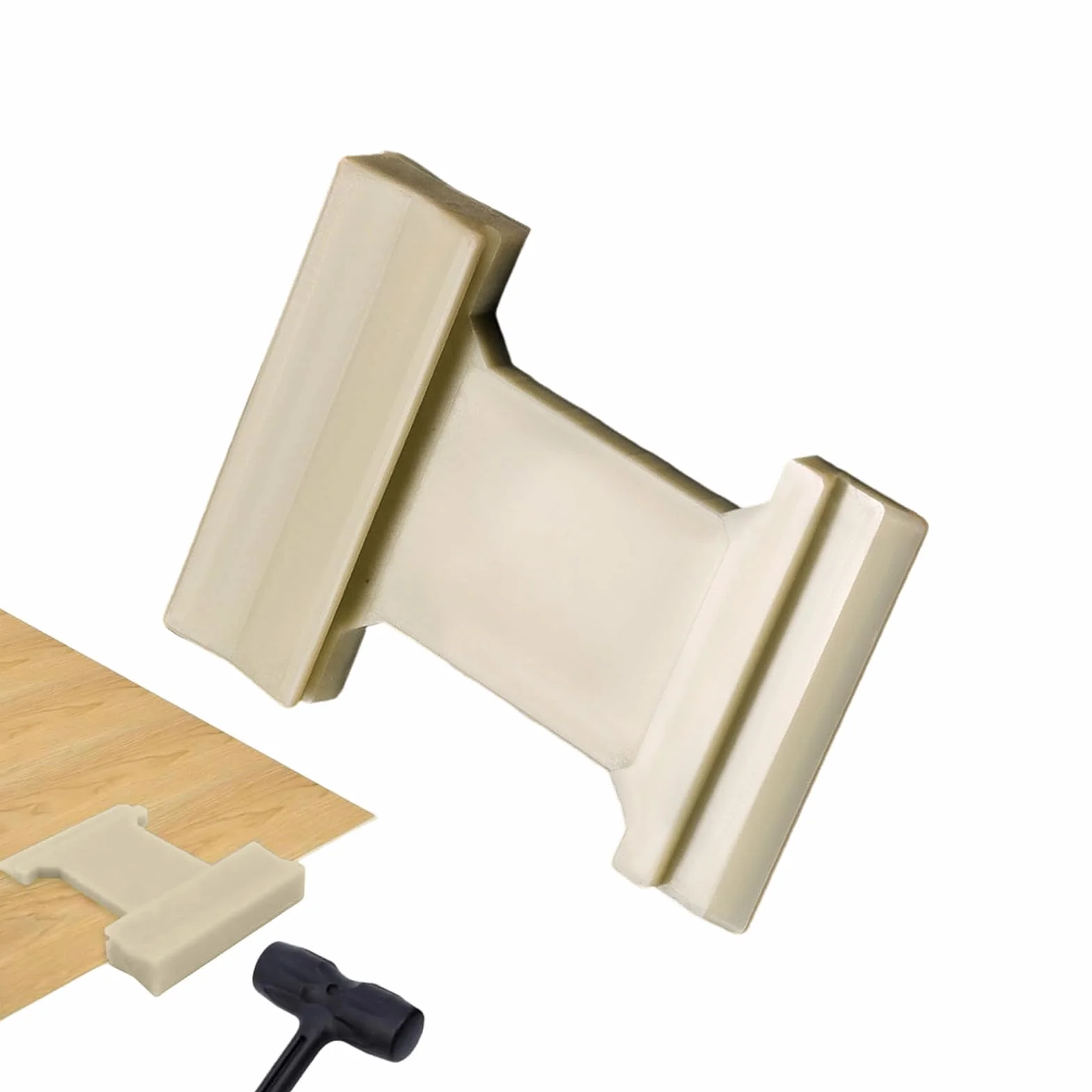 Blocco per maschiatura 4 in 1 in nylon per pavimenti in legno duro laminato, accessorio di riparazione per fessure U V L