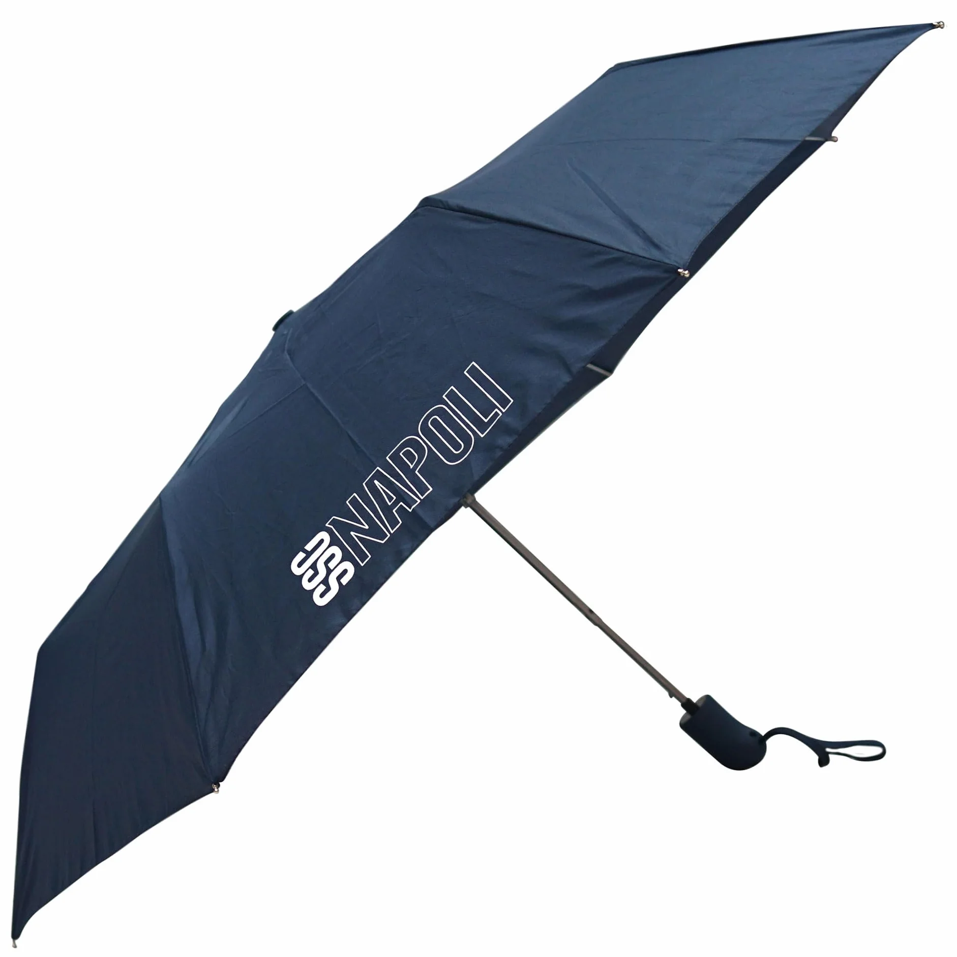 SSC NAPOLI Ombrello Tascabile Blu Navy Logo Scritta