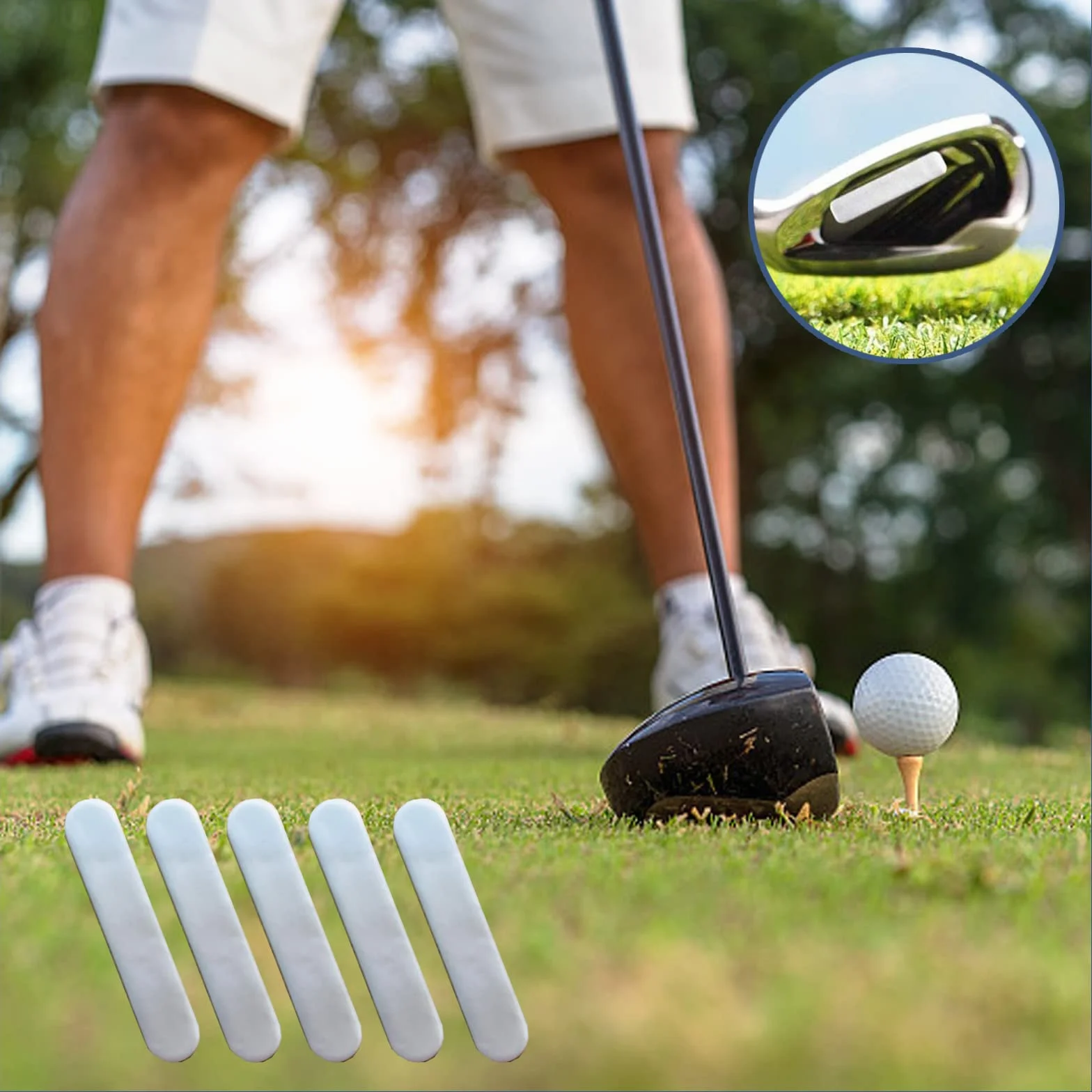 Nastro Biadesivo per Mazze da Golf 18 Pezzi Grip Tapes Adesivi Riparazione Impugnature