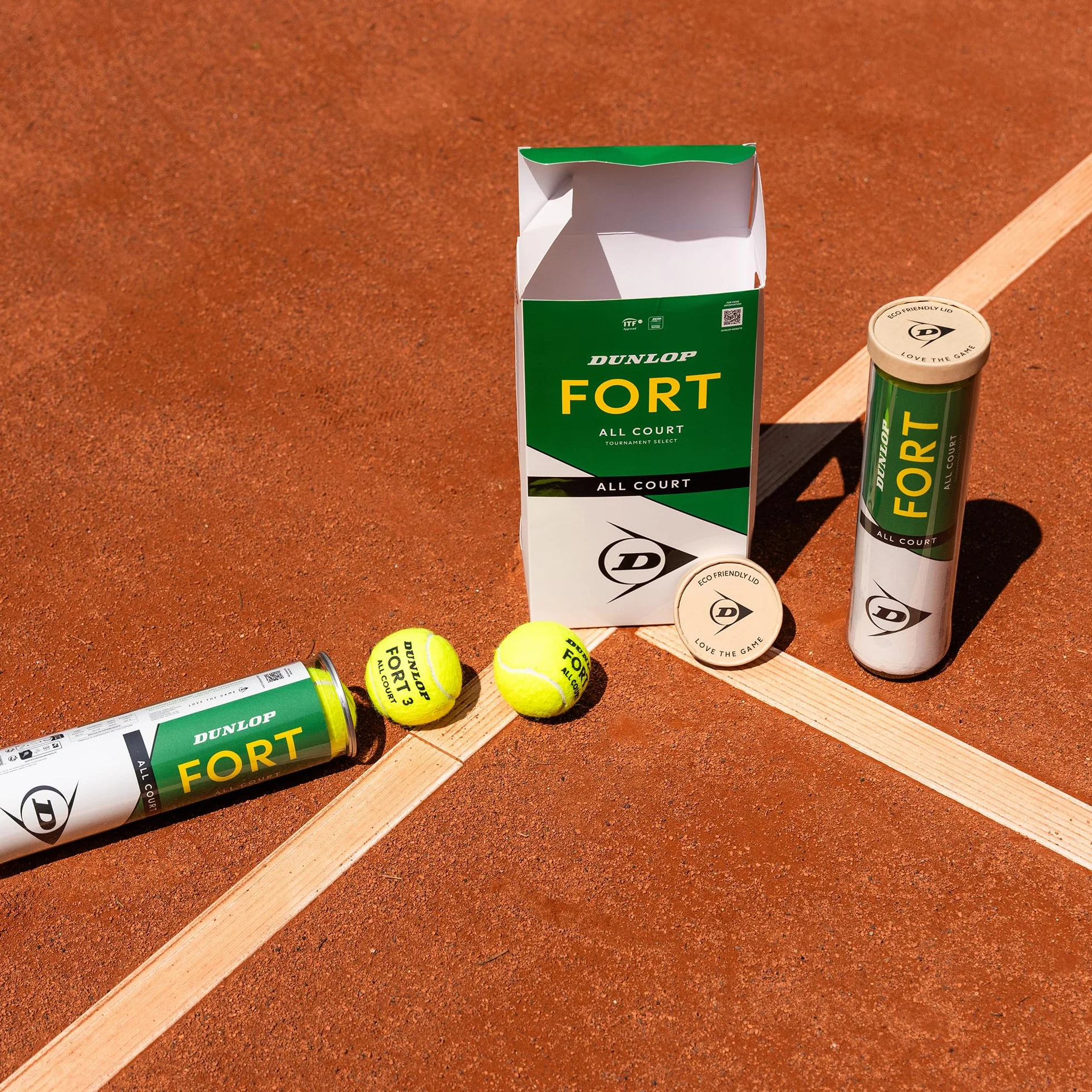 DUNLOP Pallina da tennis Fort All Court TS per sabbia campo duro erba