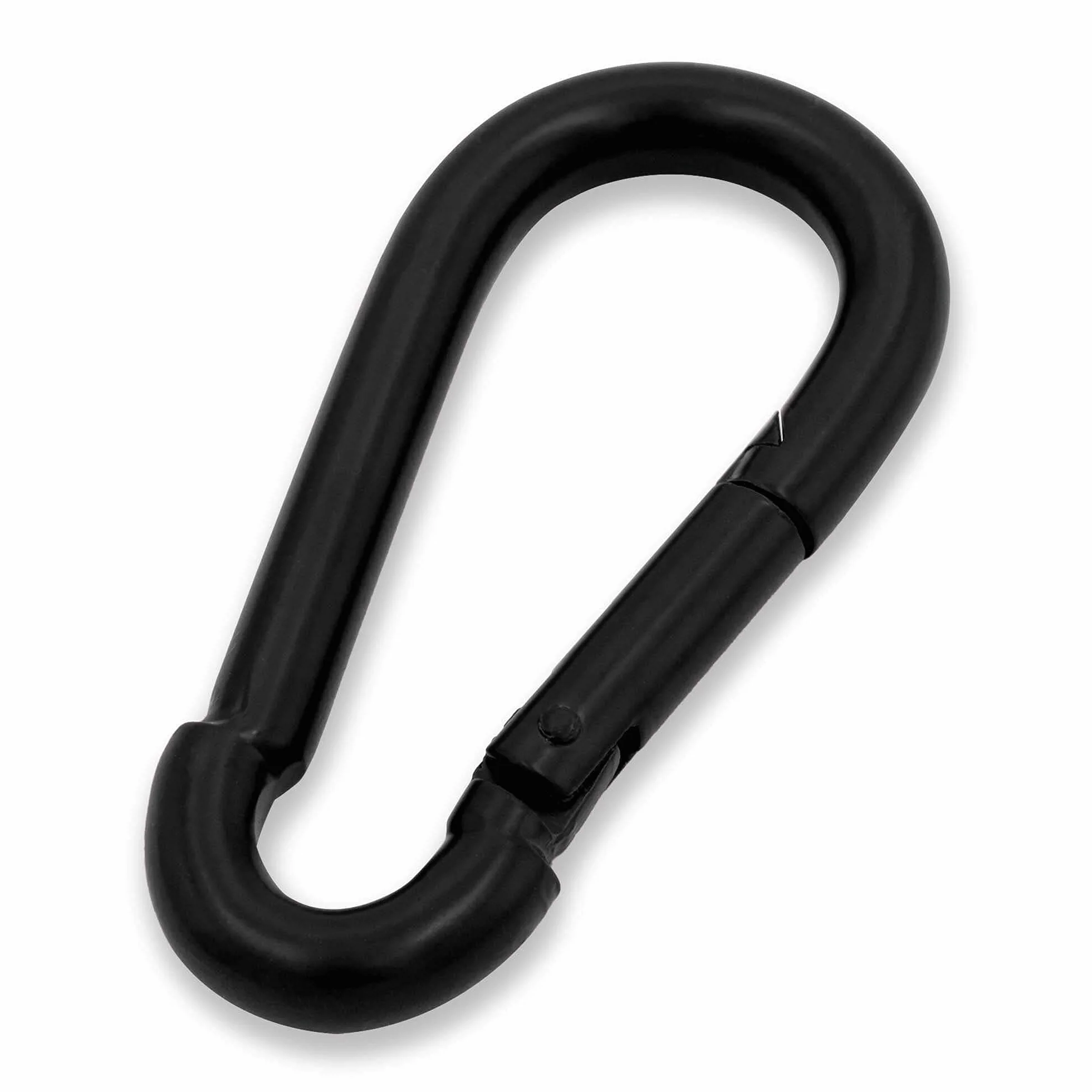 C.P.Sports 10 moschettoni 80 mm x 8 mm in acciaio inox colorato per sport di forza e fitness