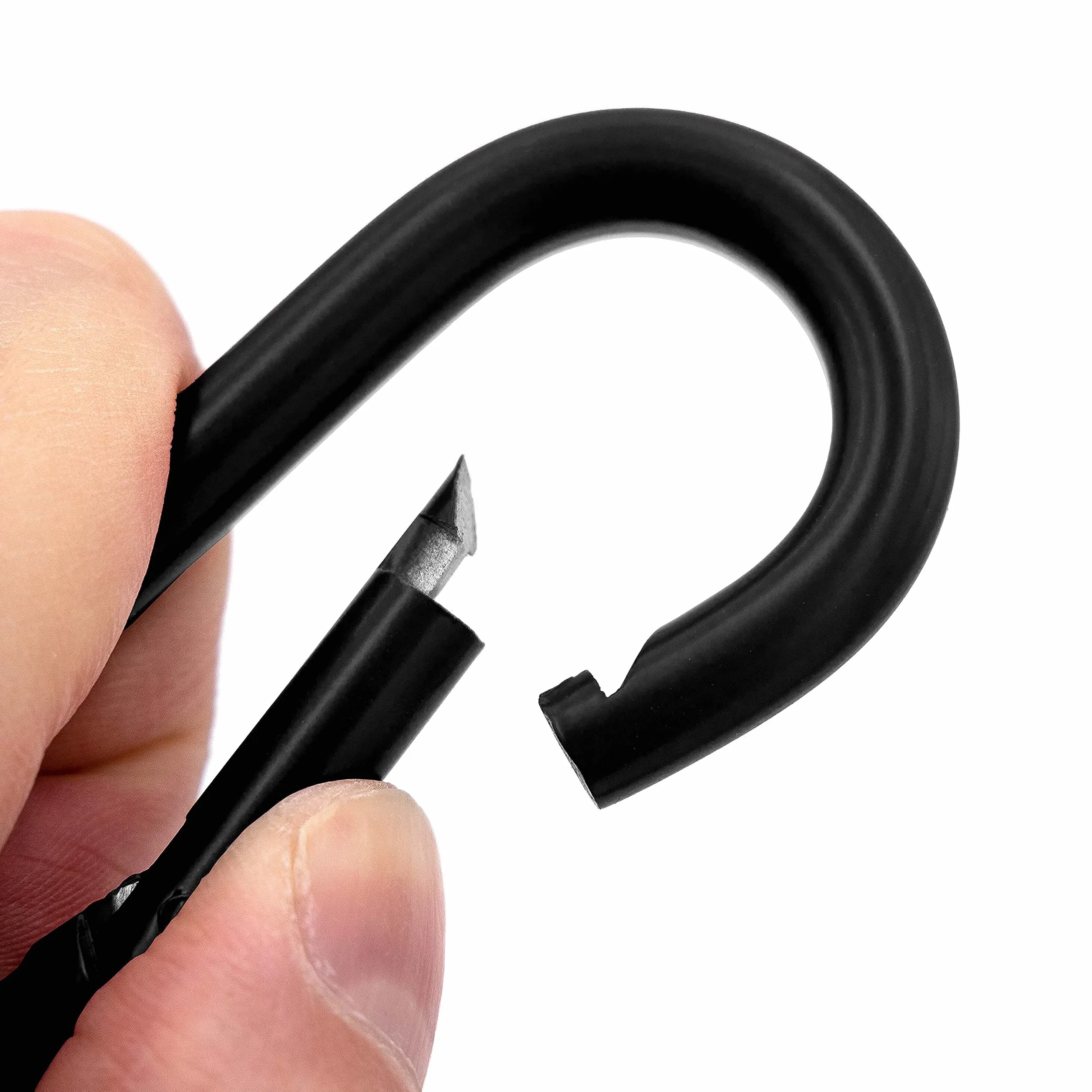 C.P.Sports 10 moschettoni 80 mm x 8 mm in acciaio inox colorato per sport di forza e fitness