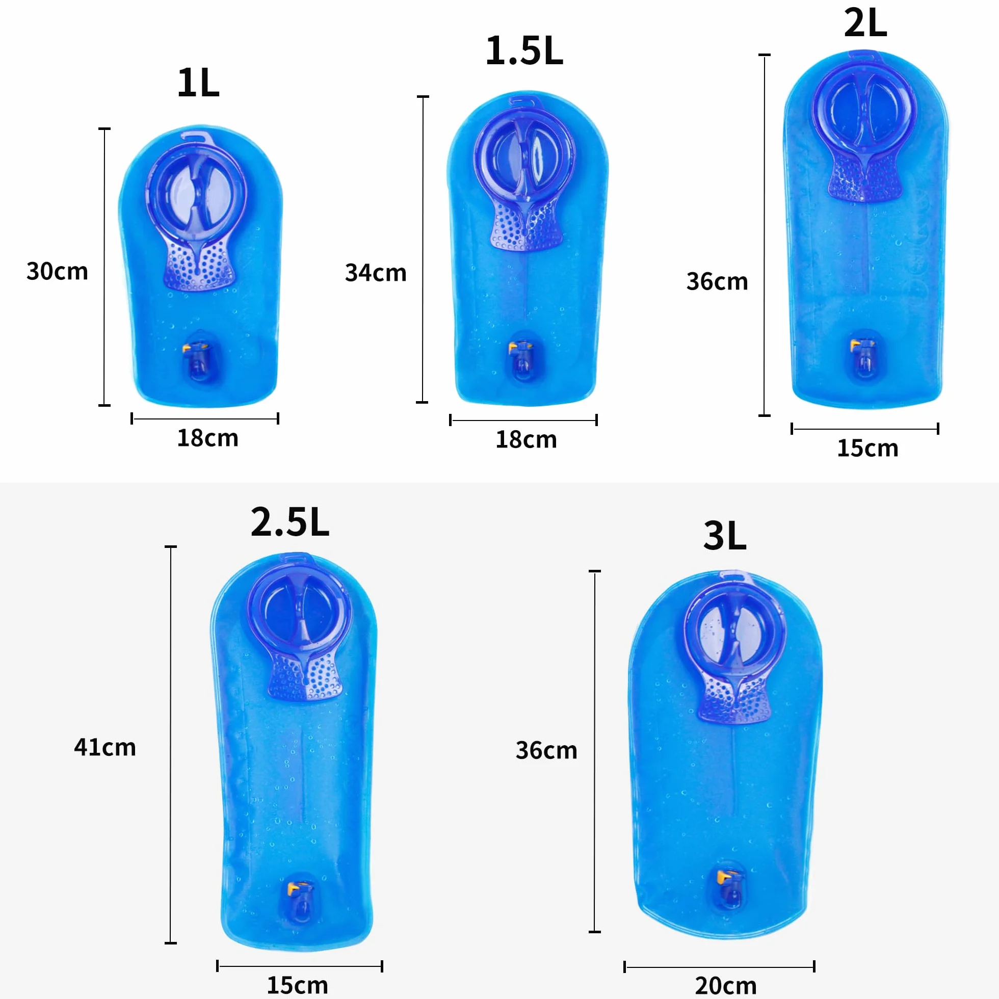 Unigear Sacca Idratazione BPA Approvato FDA Senza Gusto per Zaino Ciclismo Trekking Campeggio