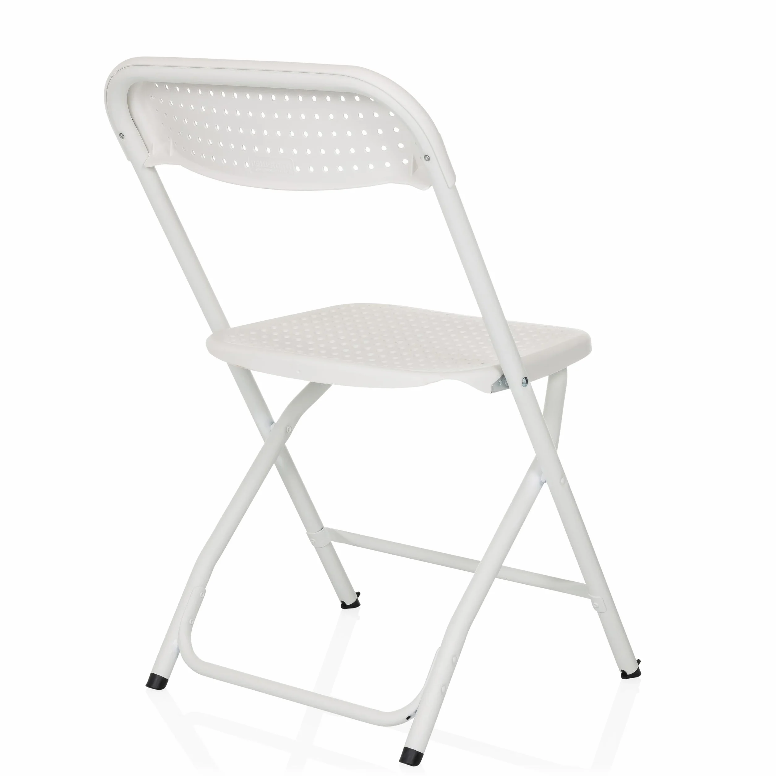 HJH Office Sedia Pieghevole TUDELA XXL PRO W, Bianca, Moderno, Pieghevole, Portatile, 250 kg, Plastica, Ideale per Pranzo, Esterno, Pieghevole, Leggero, Risparmio di Spazio