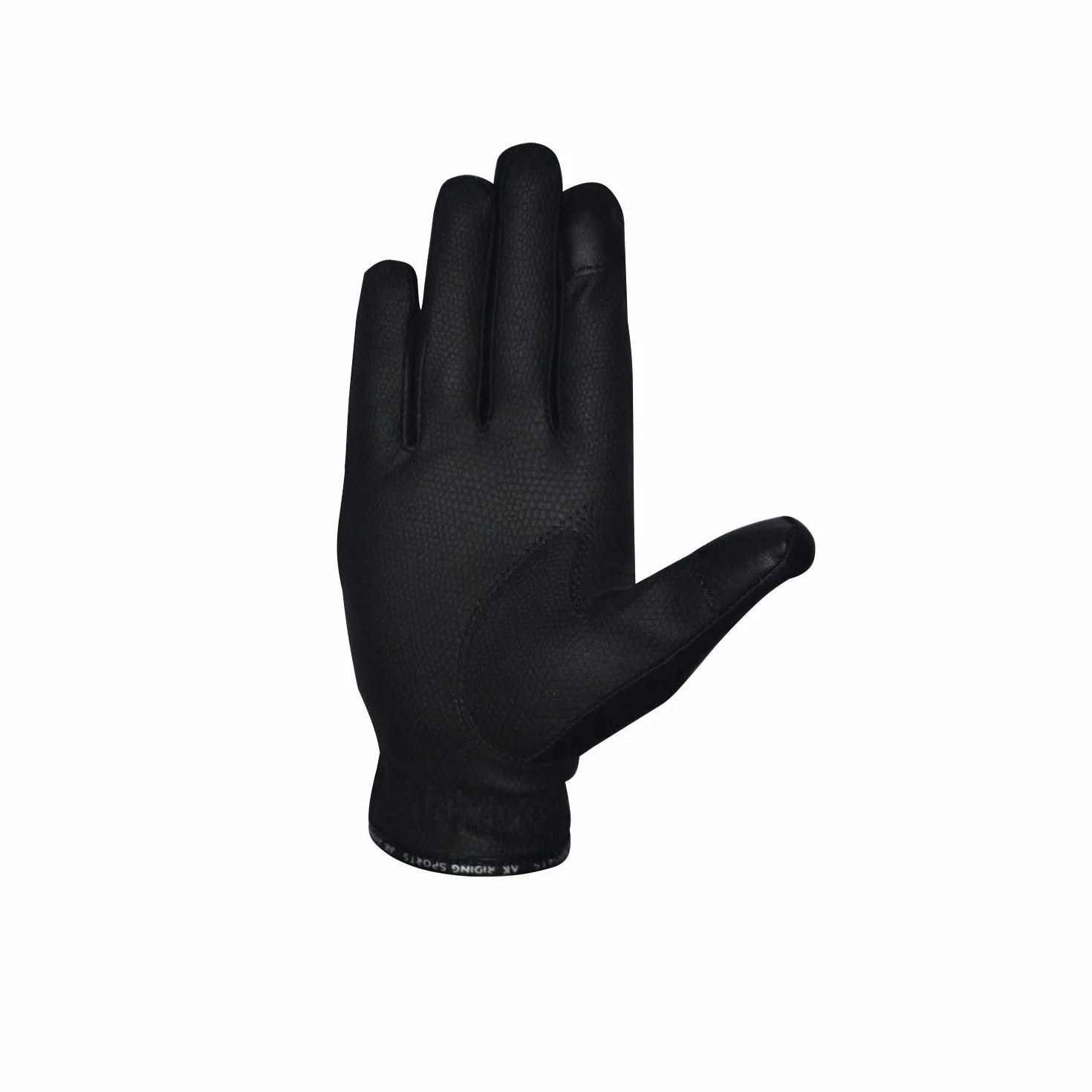 AK Embossed Champion Grip Horse Riding Gloves Touch Feature AKRS-8044 (3XS, Black)