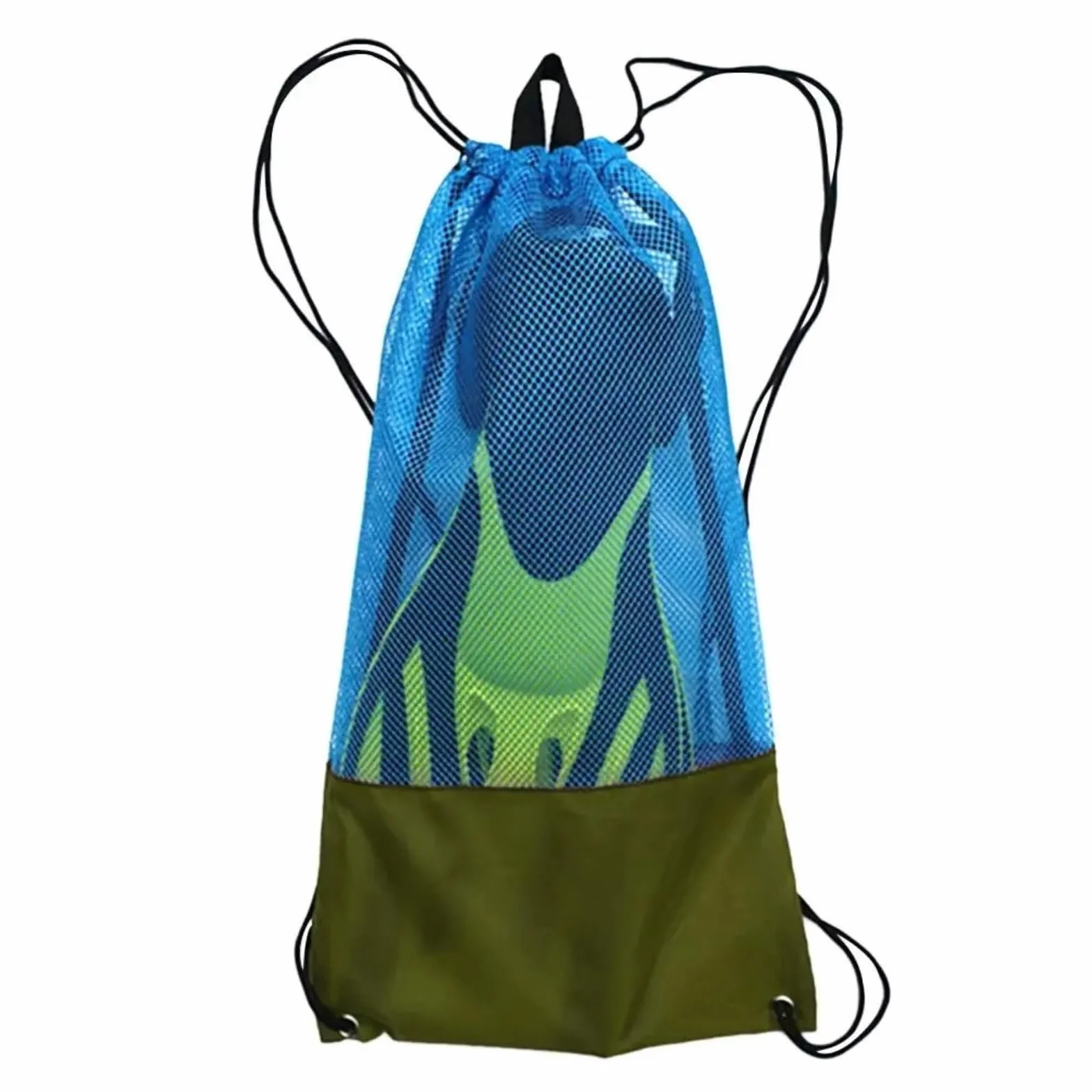 Borsa da nuoto in nylon resistente con coulisse per uomo donna bambino attrezzatura subacquea