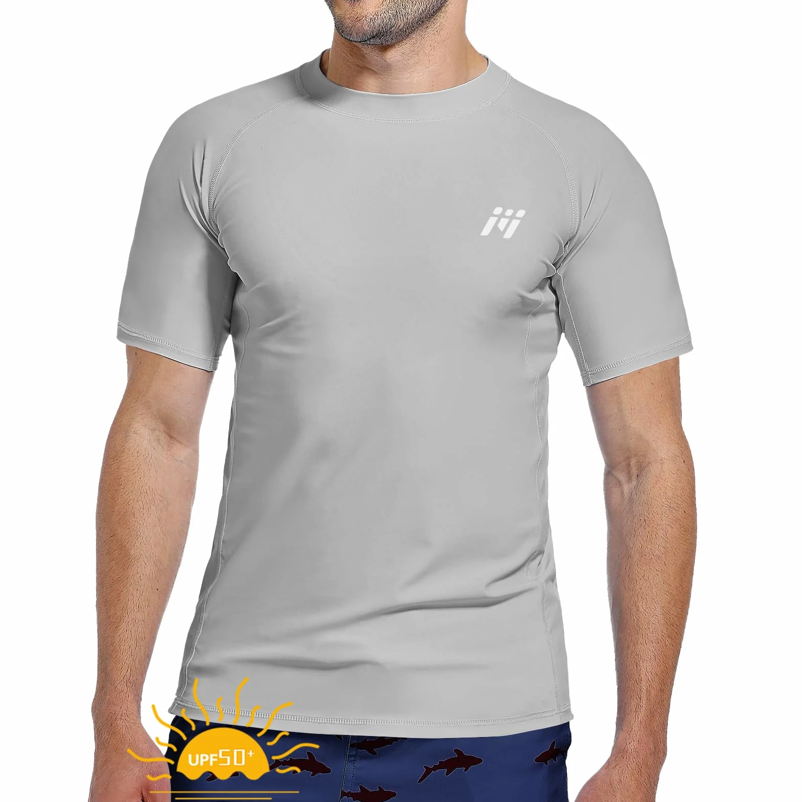 MEETWEE Maglietta da Uomo Rash Guard Rash Vest da Uomo a Maniche Lunghe,Protezione UV UPF 50+,ad Asciugatura Rapida,per Nuoto,Surf,Sport Acquatici