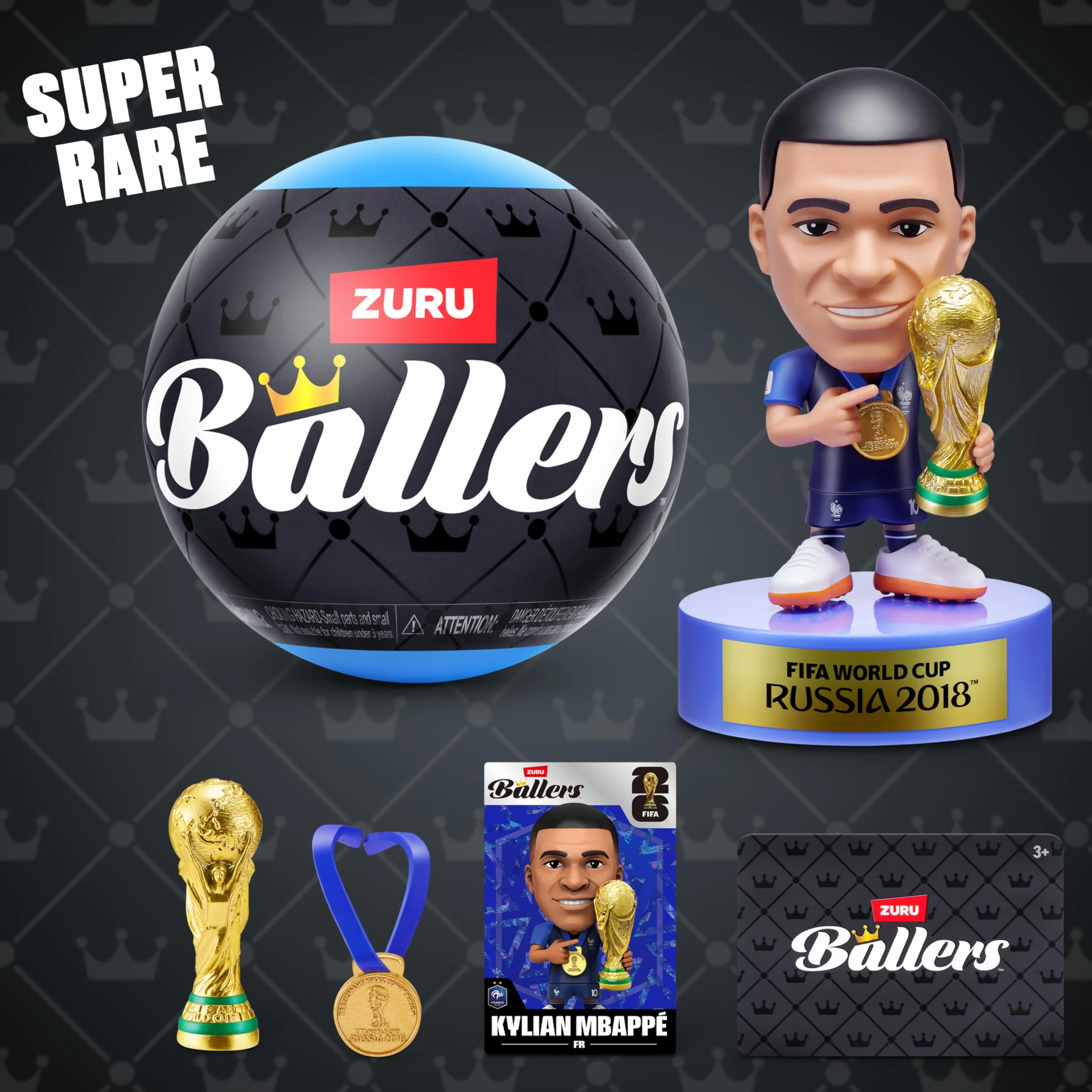 FIFA World Cup 2026 Ballers Series 1 Confezione da 2 by ZURU Figurine Calciatori da Collezione Ufficiali Capsula Sorpresa Bambini 3+