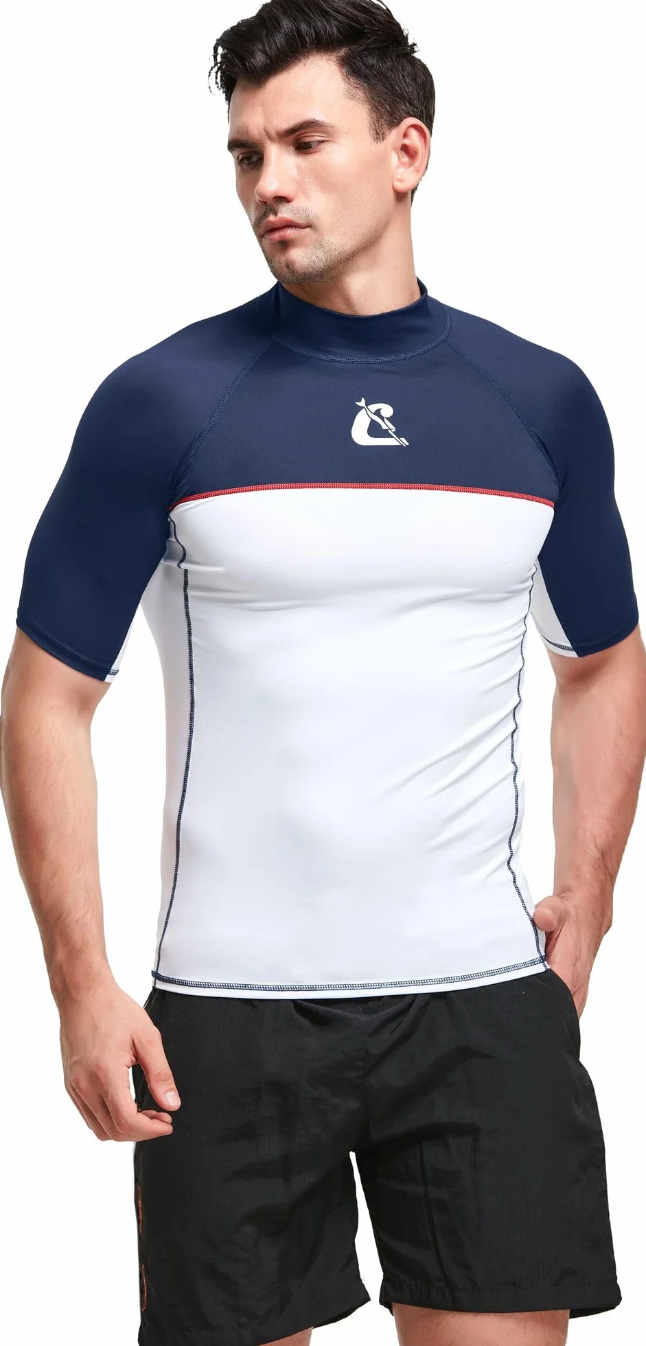 Cressi Shield Man Rash Guard Short/SL - Rash Guard Manica Corta Protettiva per SUP e Sport Acquatici, Uomo