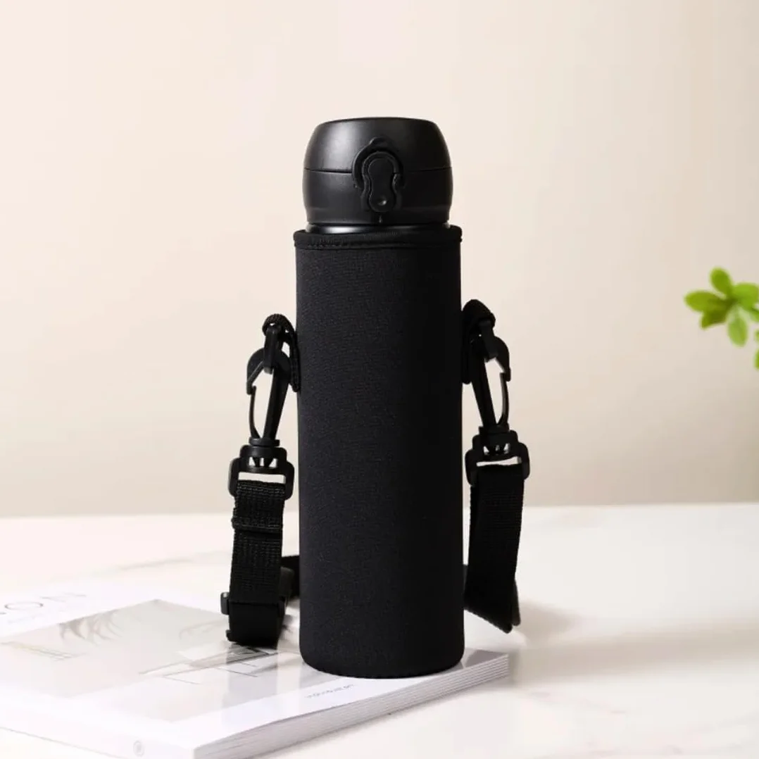 Borsa in Neoprene per Borraccia con Tracolla 1500ML, Custodia Protettiva Porta Bottiglia Acqua per Viaggio ed Escursionismo