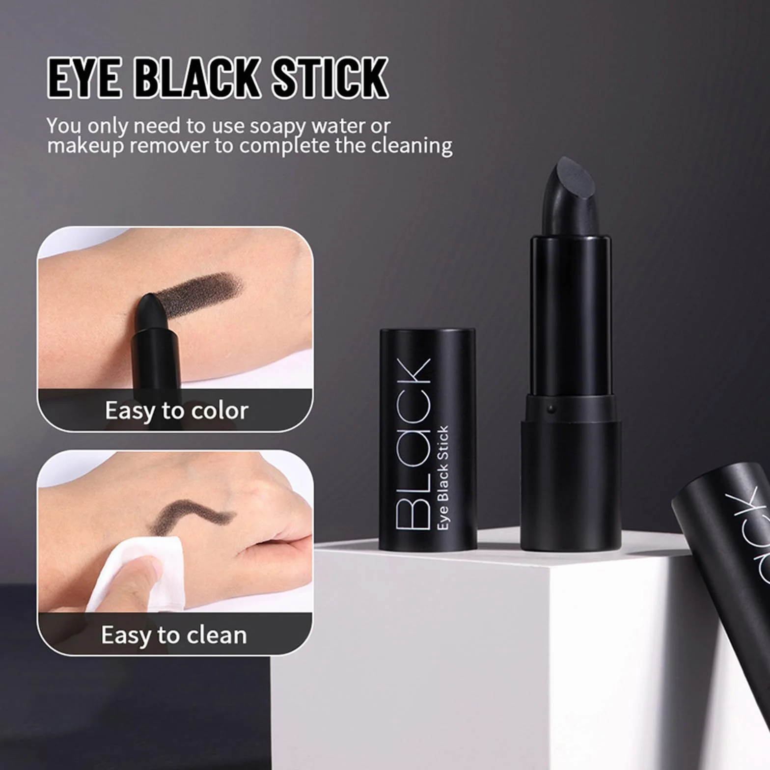 Eye Black Stick Face Paint Stick per Occhi Neri Sport Cosplay Trucco