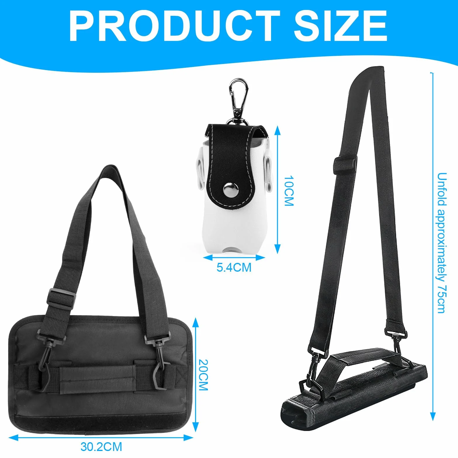 Borsa per Mazze da Golf, Mini Pieghevole golf Con Tracolla, Adatta L'Allenamento Del Campo, Borsa da Trasporto Leggera per Club da Golfs,Borsa a Tracolla per Allenamento da Golf per Uomo Donna