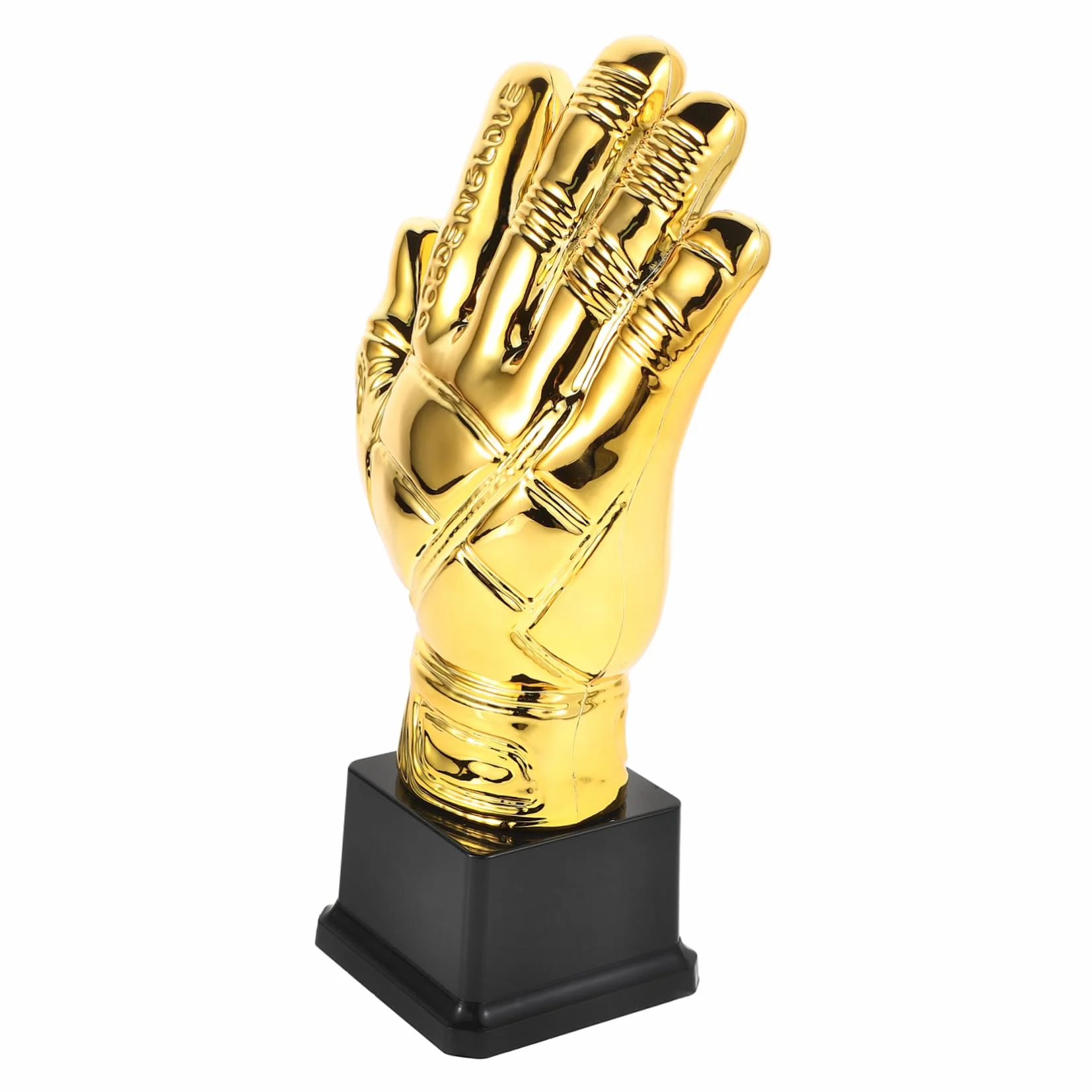 Guanto d'oro Calcio Portiere Plastica Premio Decorativo Competizioni Scolastiche
