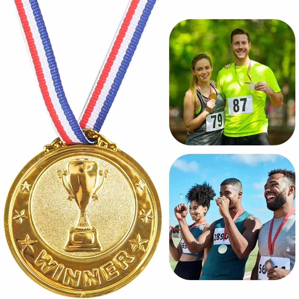 Medaglia Premio Competizione Calcistica Oro Argento Bronzo Souvenir Vincitore