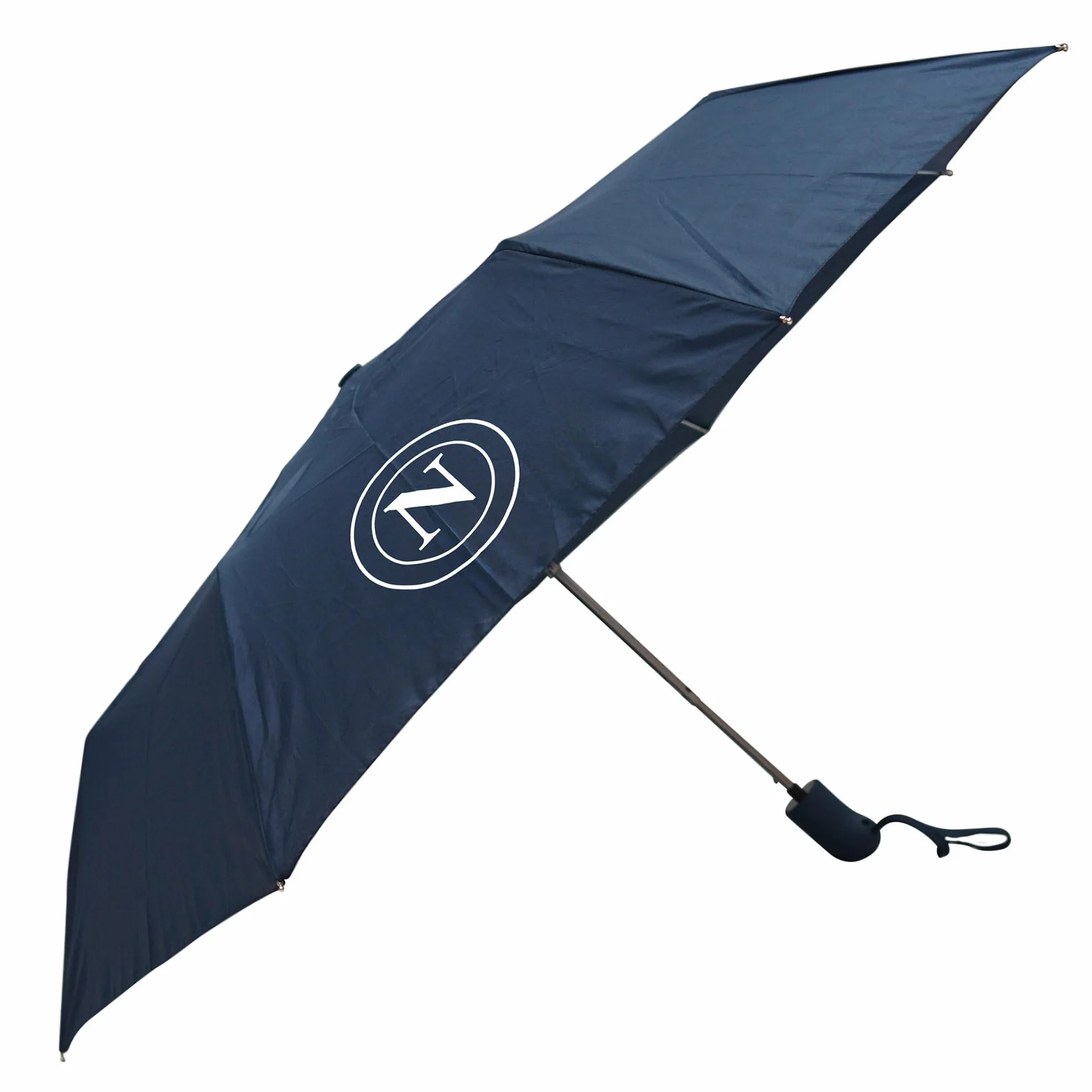 SSC NAPOLI Ombrello Tascabile Blu Navy Logo Scritta