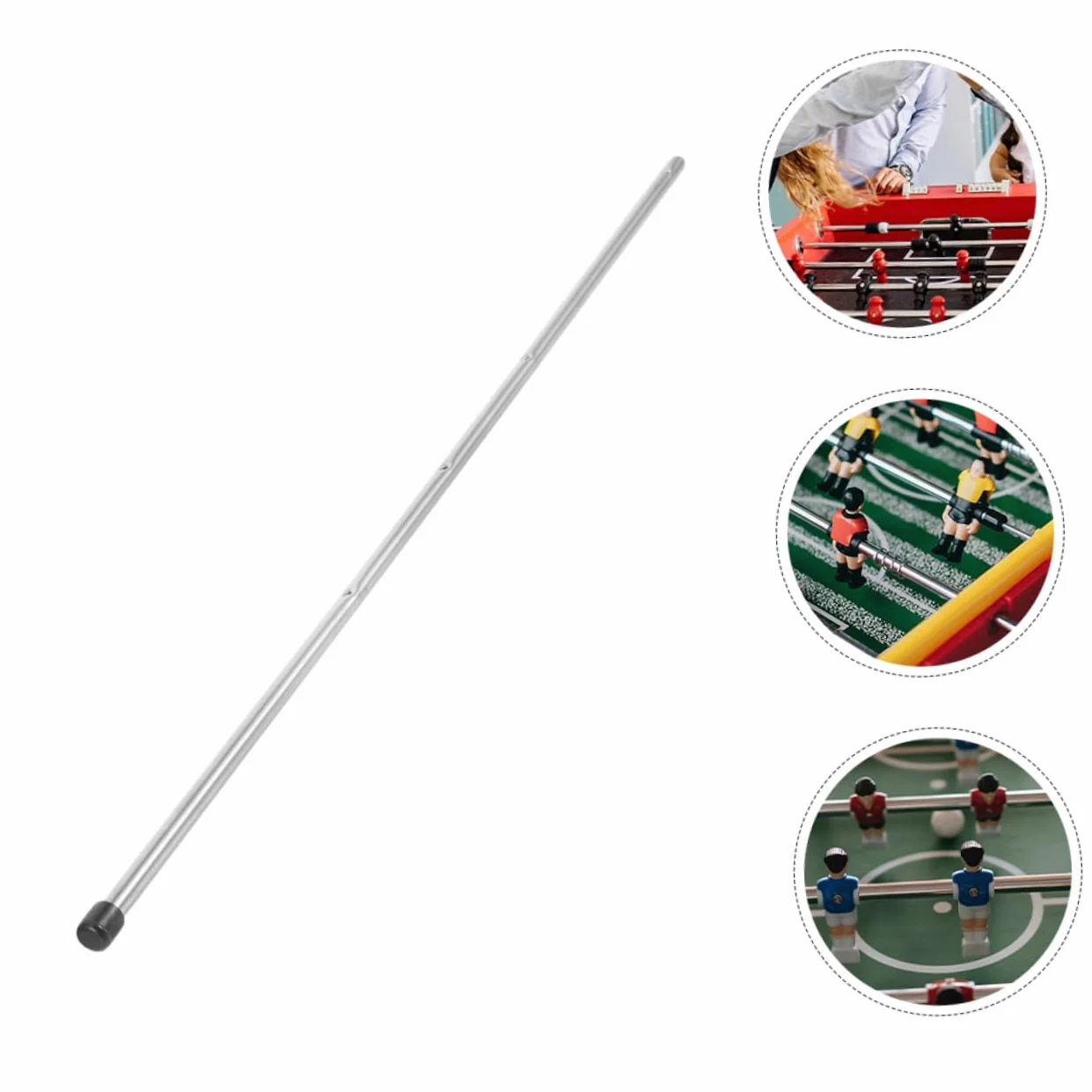 VICASKY 2 Pz Palo Con Maniglia Per Biliardino Calcio Balilla Gioco Futbolito Asta Barre Aste Per Biliardino Aste Di Ricambio Per Punto Palla Da Calcio Ferro Da Stiro
