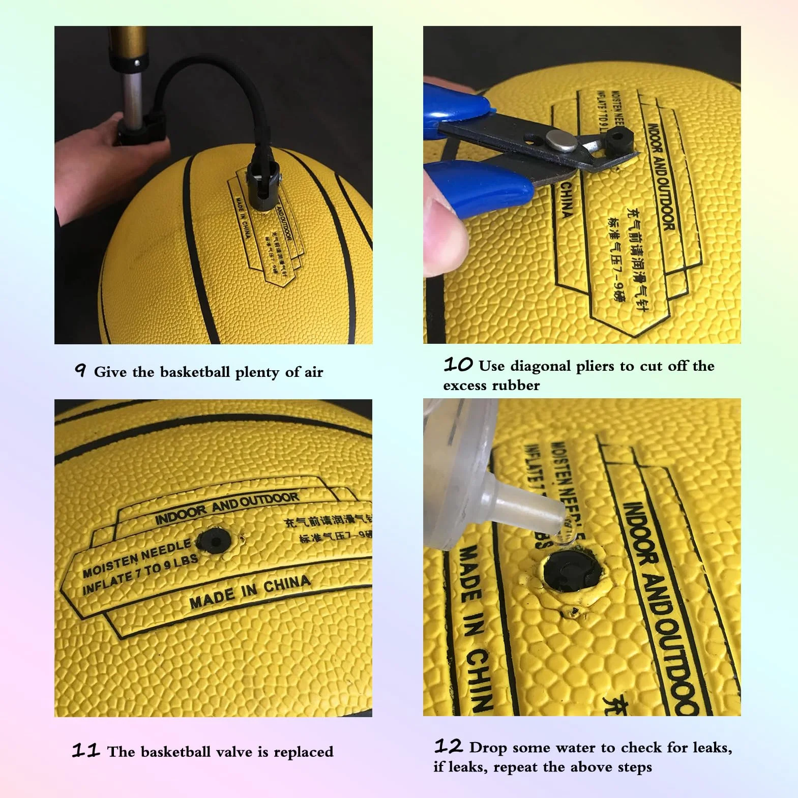 MINDCOLLISION Kit valvola di gonfiaggio Sport Ball (3 specifiche 10 valvole di Ricambio) per Basket, Calcio, pallavolo e Calcio