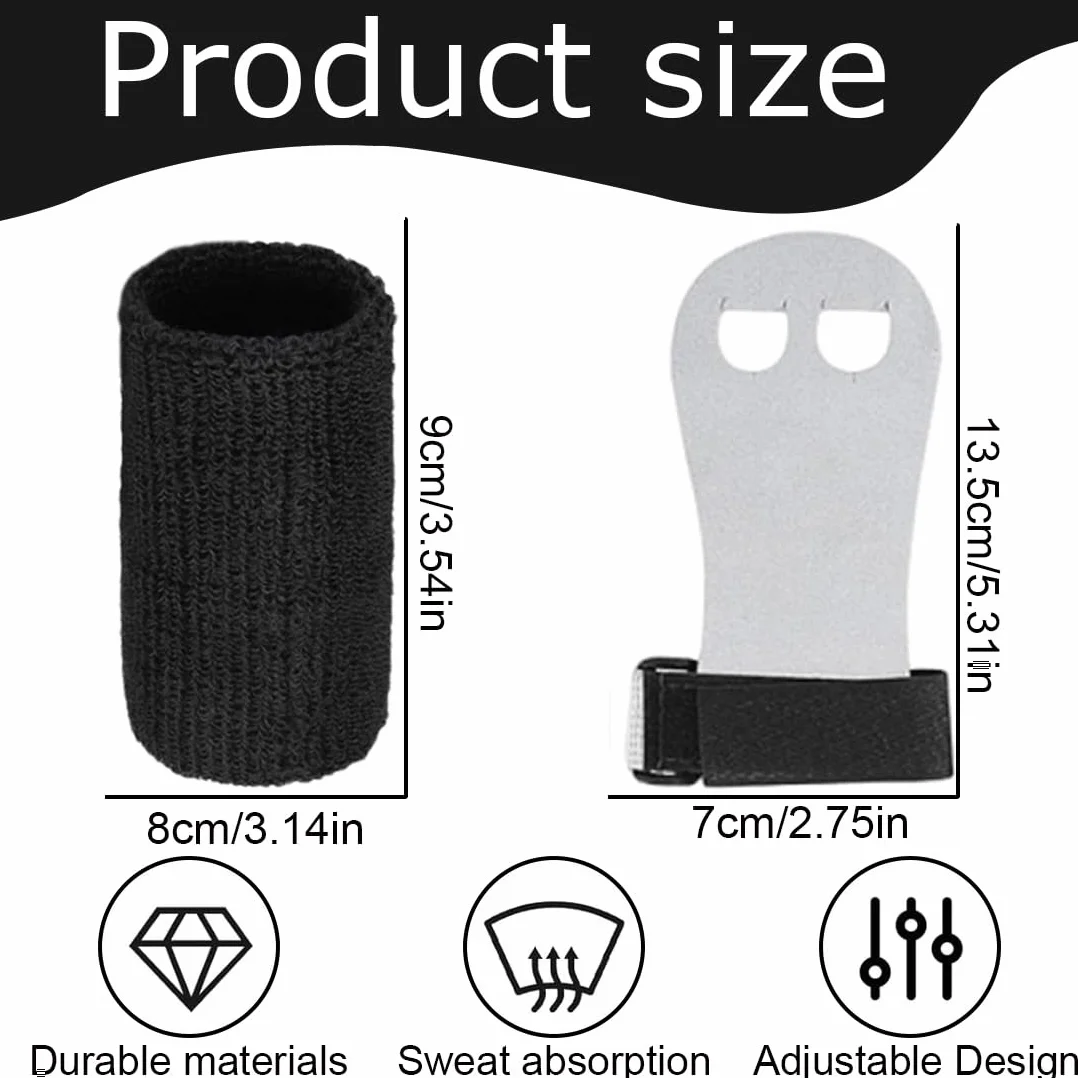 Paio Paracalli per Bambini Ginnastica Artistica Palm Grips Guanti da Barra Set Polsini Sportivi Protezioni Allenamento