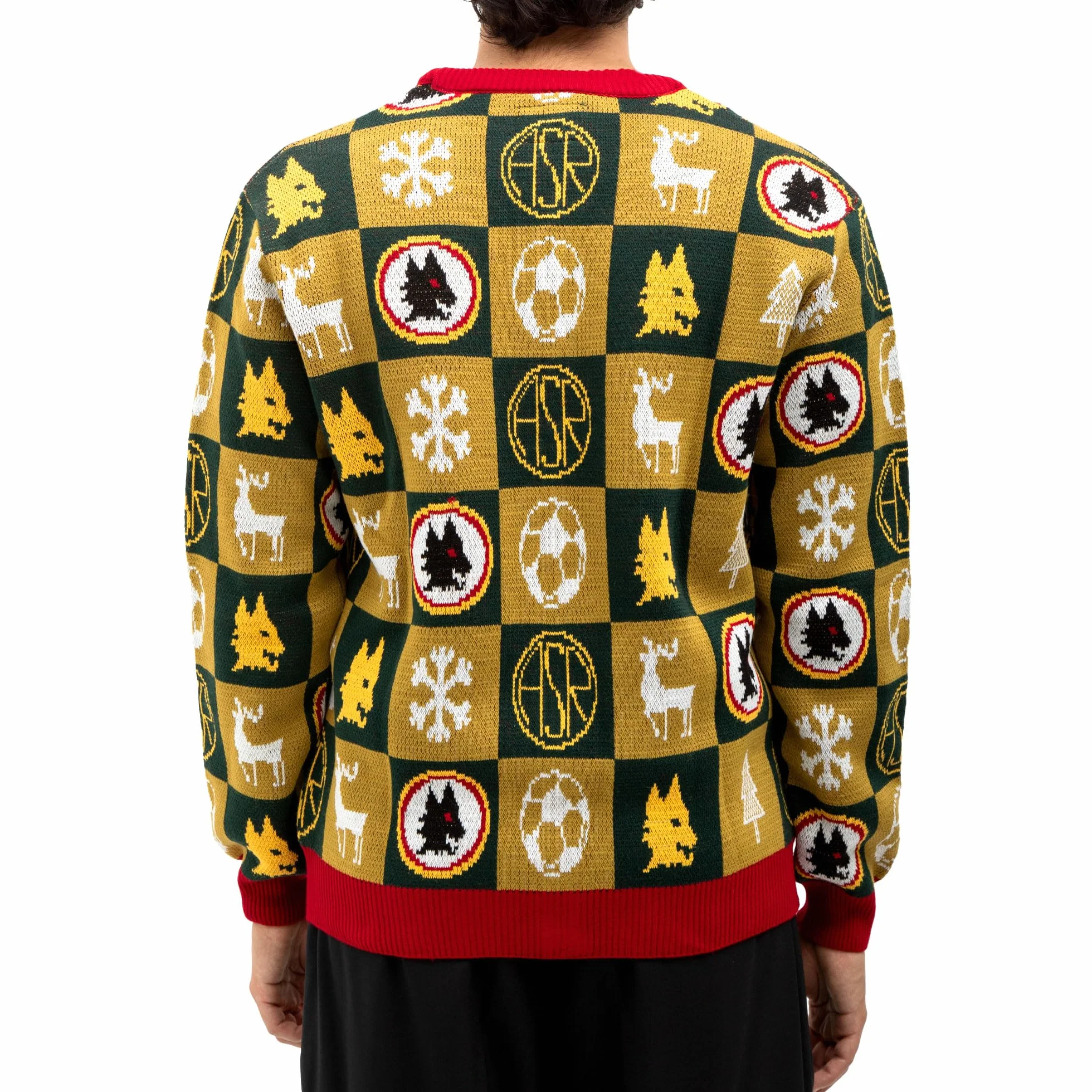 AS Roma As Roma Christmas Cardigan Maglione Cardigan Unisex - Adulto (Pacco da 1)