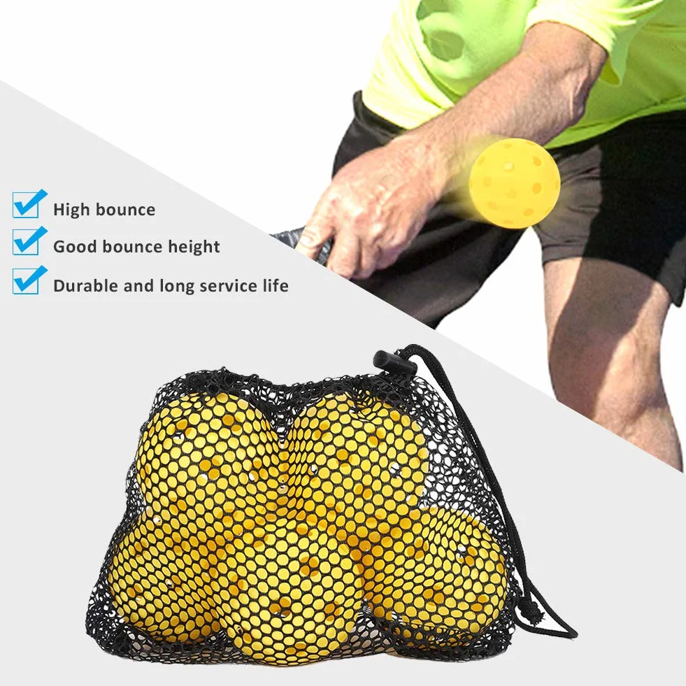 Palla da Pickleball Rimbalzo Elevato PE Leggera per Interno Esterno