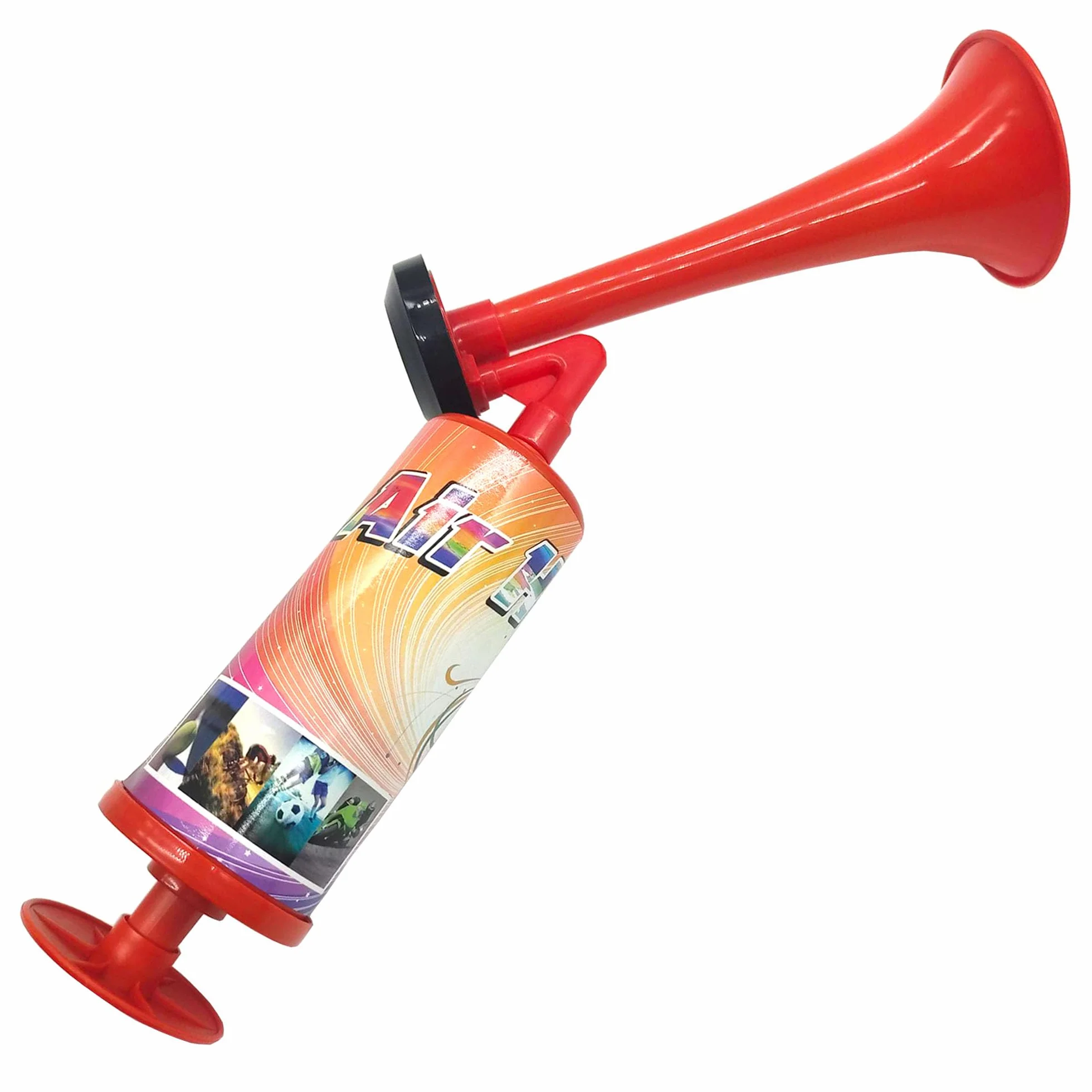 Stadio Corno Mano Premere Tromba Segnale Calcio Fanfara Urla Molto Forti Produttori Rumore Corno Portatile Mano Krachmacher Horn Trombe Gioco Plastica Fans Spectator Celebrazioni Sportive