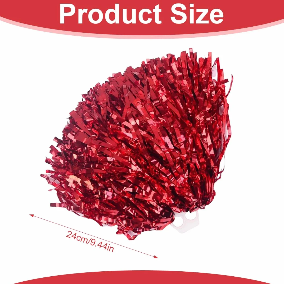 PON PON Cheerleader Pom Pom Accessorio Danza Sport 2 Pezzi