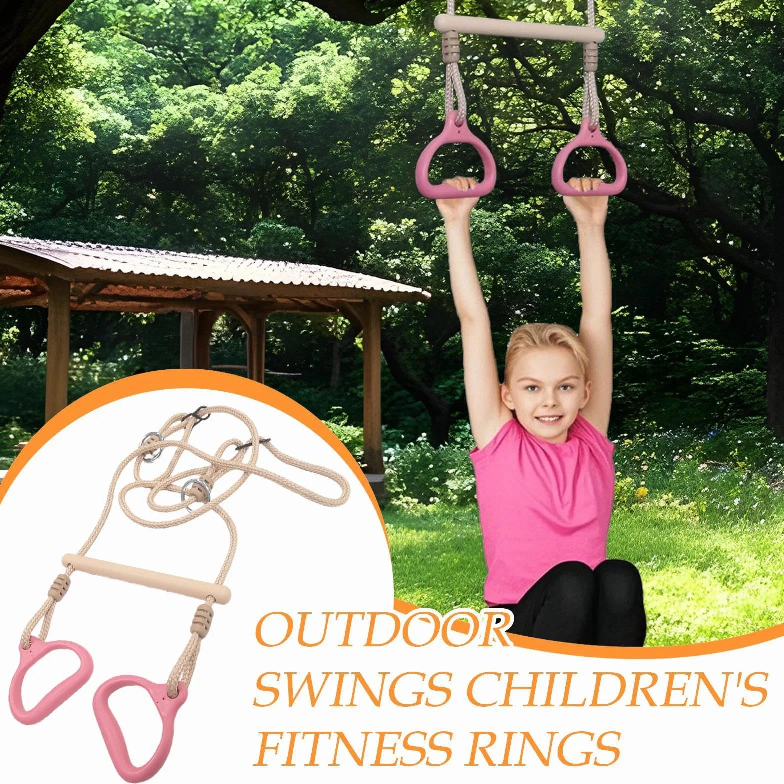 Barra di trapezio ergonomica per esterni giardino parco giochi adulti
