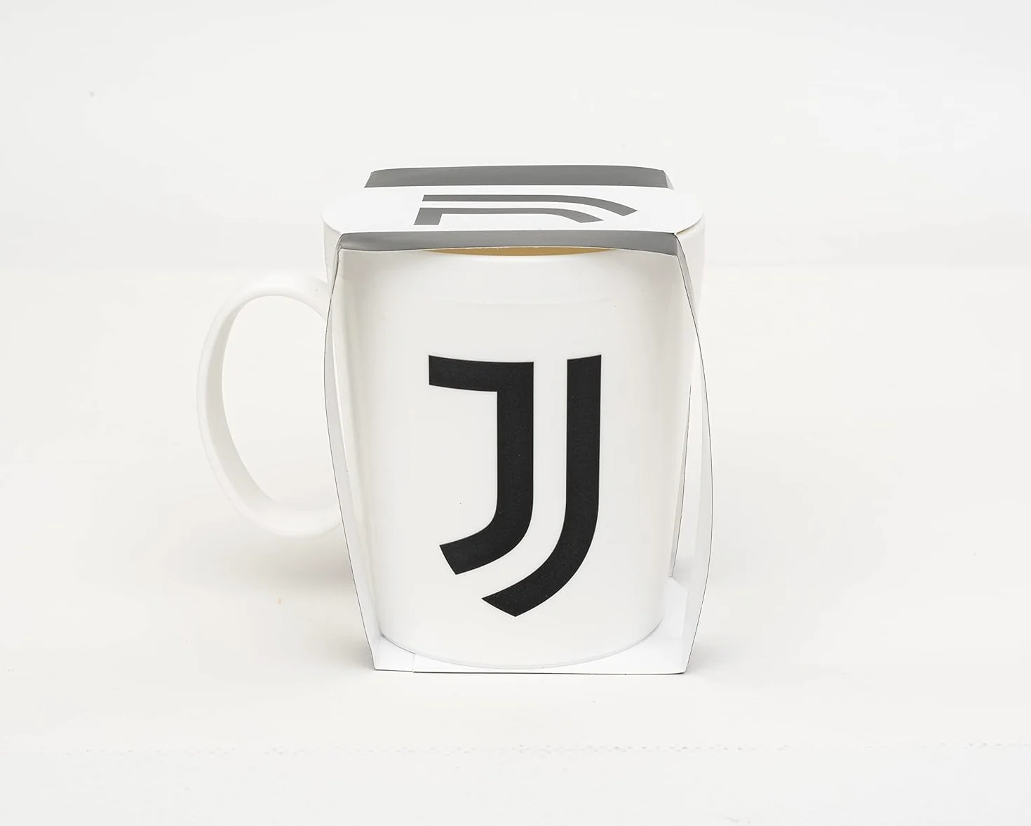 ILS I LOVE SHOPPING Tazza Ufficiale Bicchiere in plastica 360ml per Microonde con manico Tifoso BPA-free Made in Italy JUVENTUS