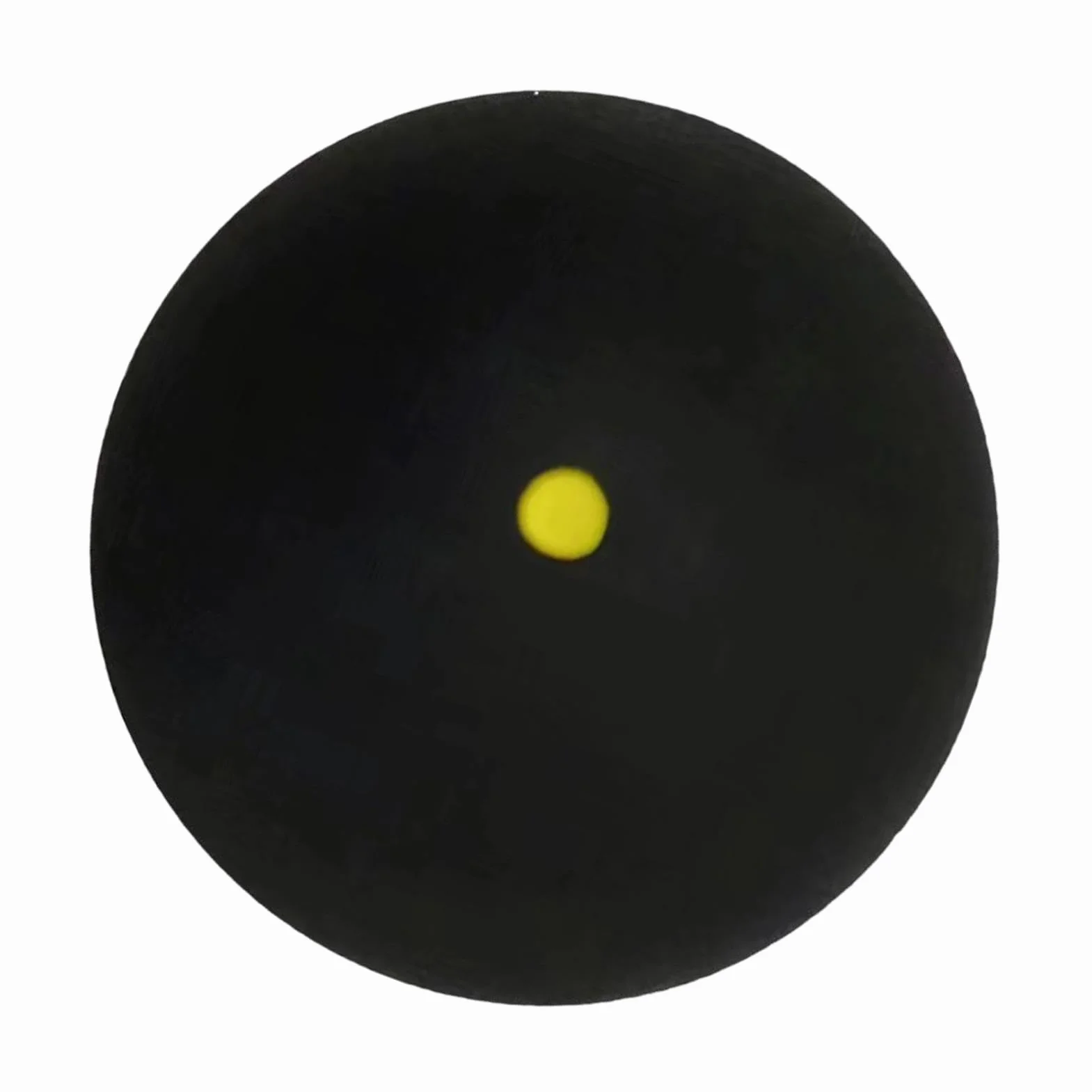 Palla da squash in gomma punto giallo singolo da competizione sportiva