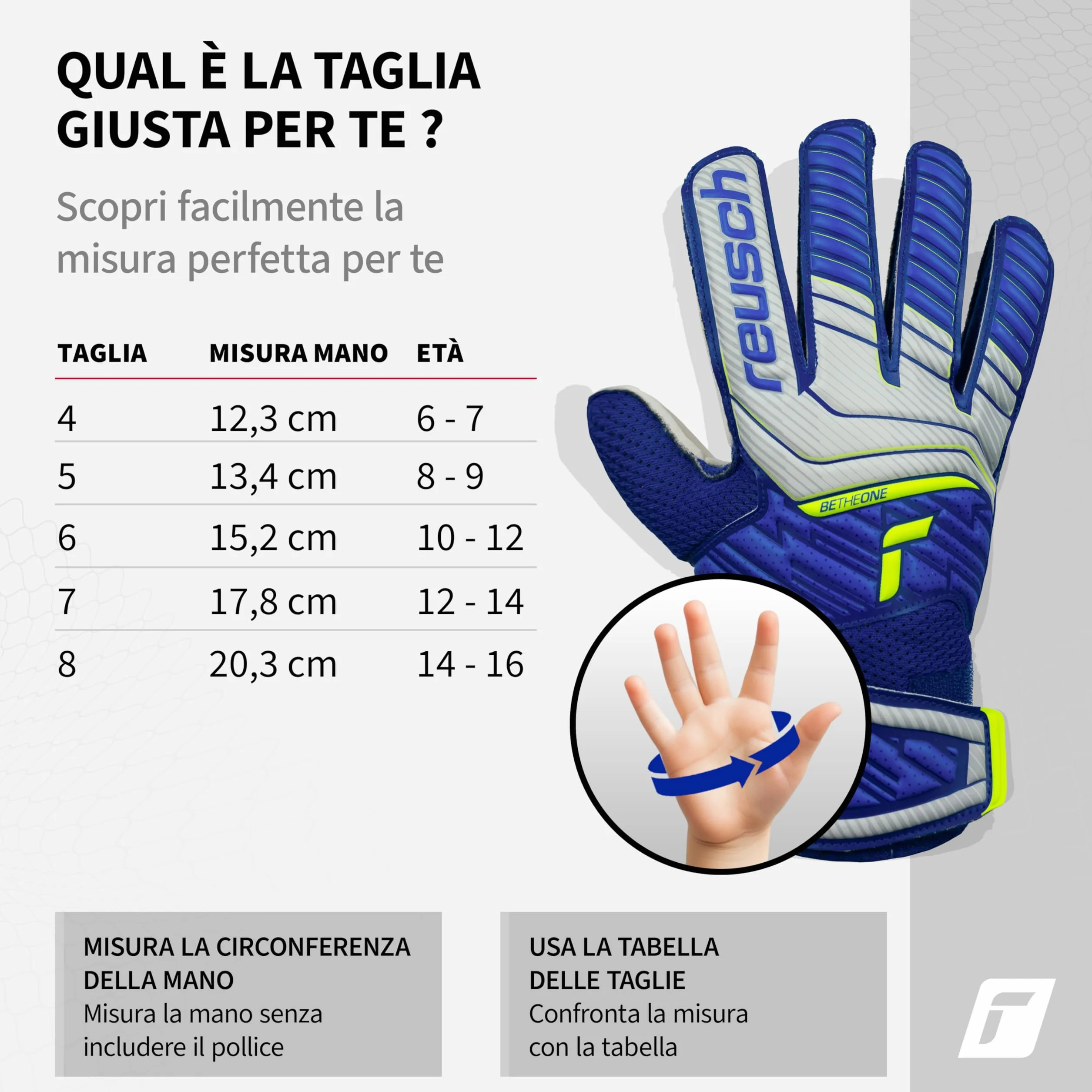 Reusch Attrakt Solid Junior Guanti da portiere|Bambini 5–16 anni|Presa sicura con lattice|Calzata comoda e fascia avvolgente|Traspiranti e resistenti|Allenamento e partita