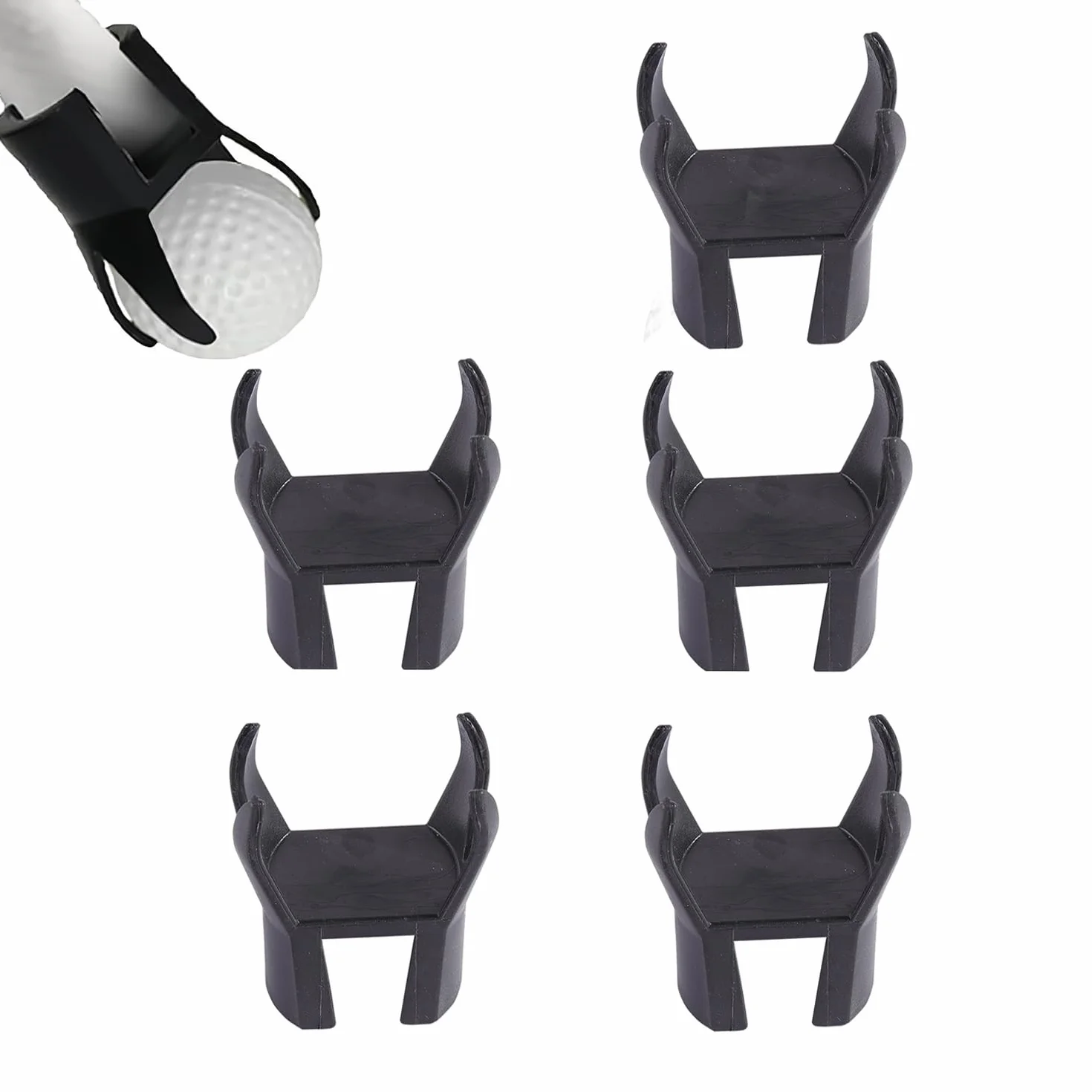Pezzi Raccogli-Palline da Golf - Strumento a 4 Artigli con Attacco Putter per Raccolta Facile