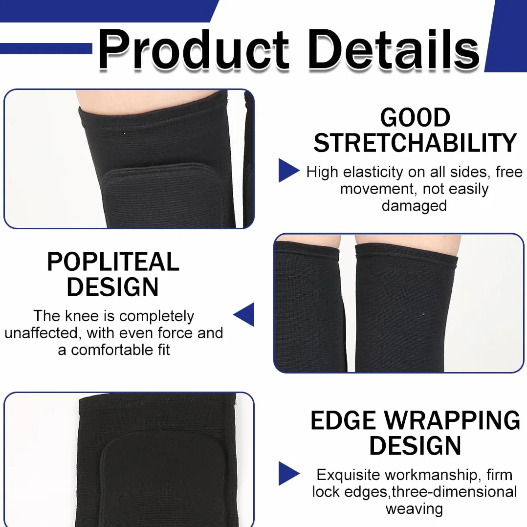 Ginocchiera Sportiva Elastica Traspirante Antiscivolo 1 Paio Unisex per Corsa Sport Danza Yoga