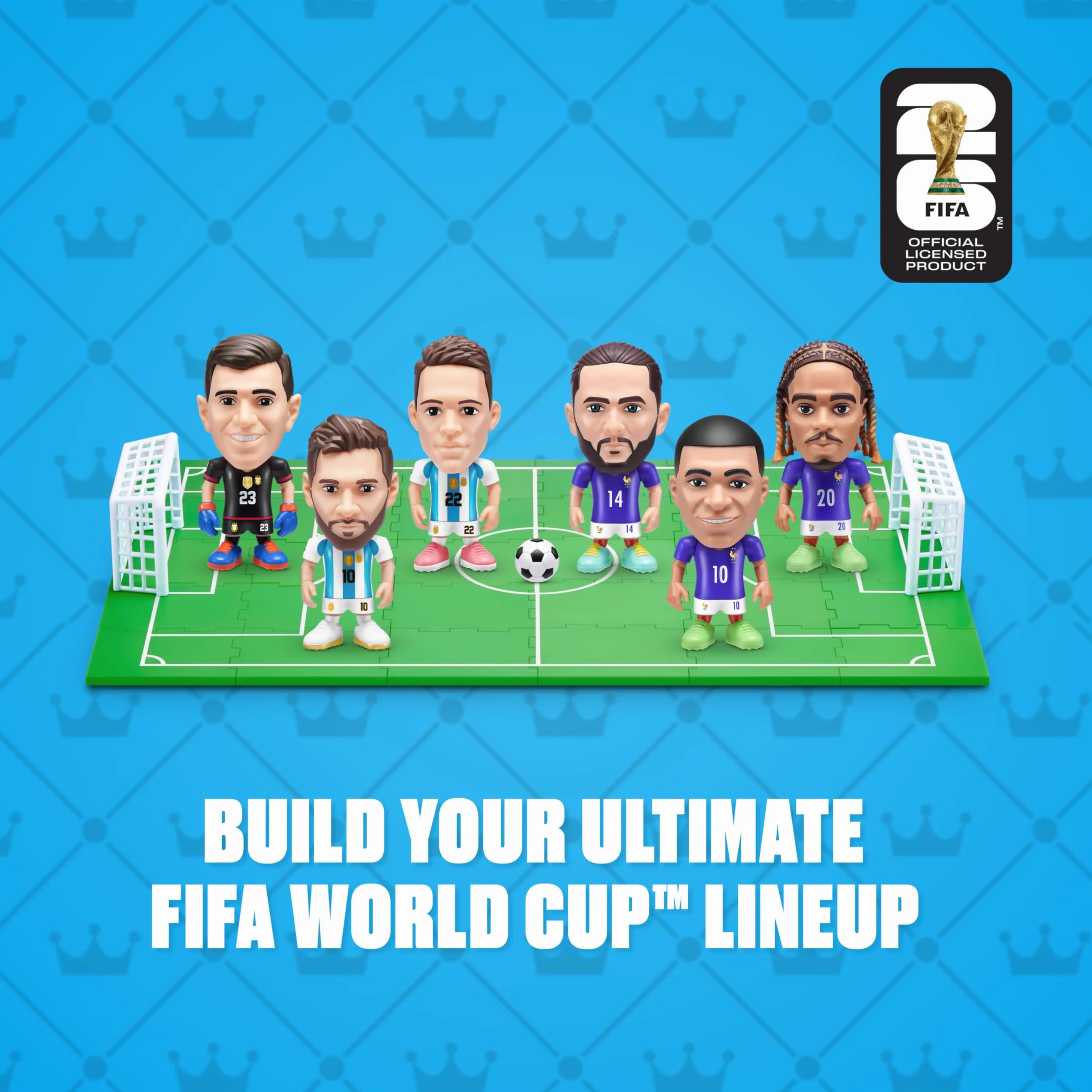 FIFA World Cup 2026 Ballers Series 1 Confezione da 2 by ZURU Figurine Calciatori da Collezione Ufficiali Capsula Sorpresa Bambini 3+
