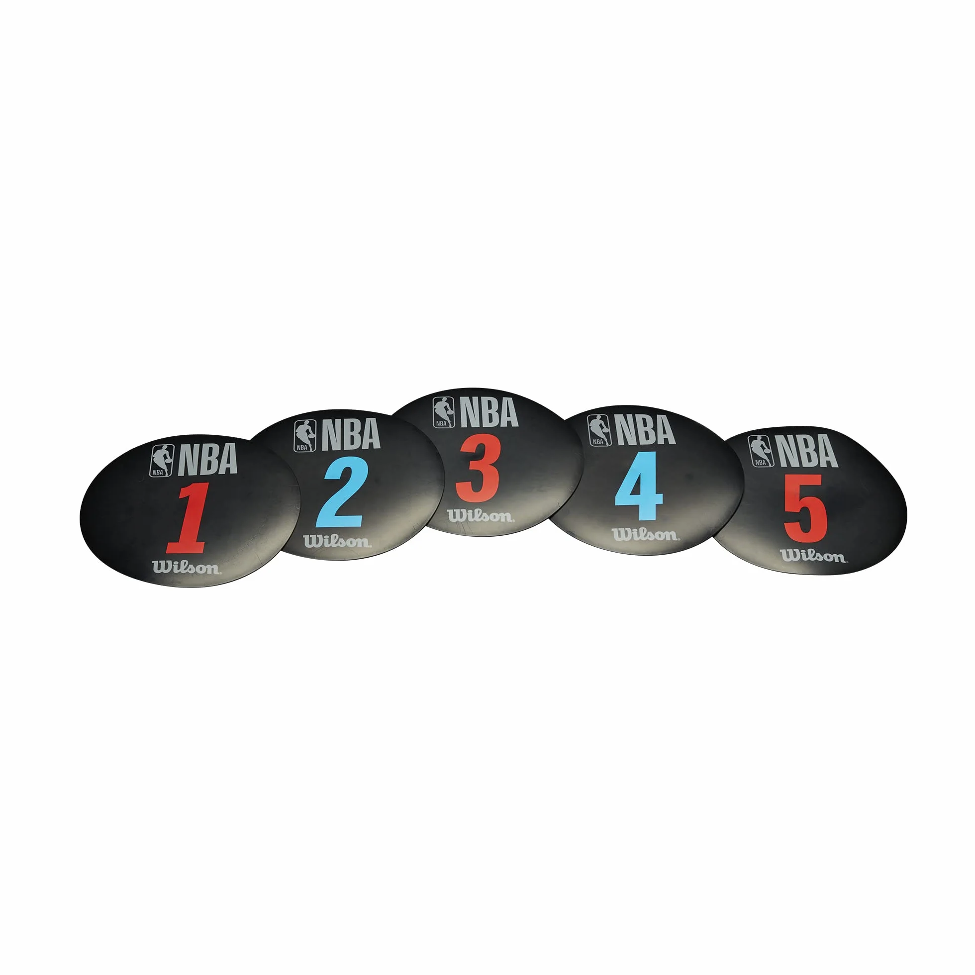 Wilson Delimitatori da Basket NBA DRV Training Markers Plastica Nero 5 unità