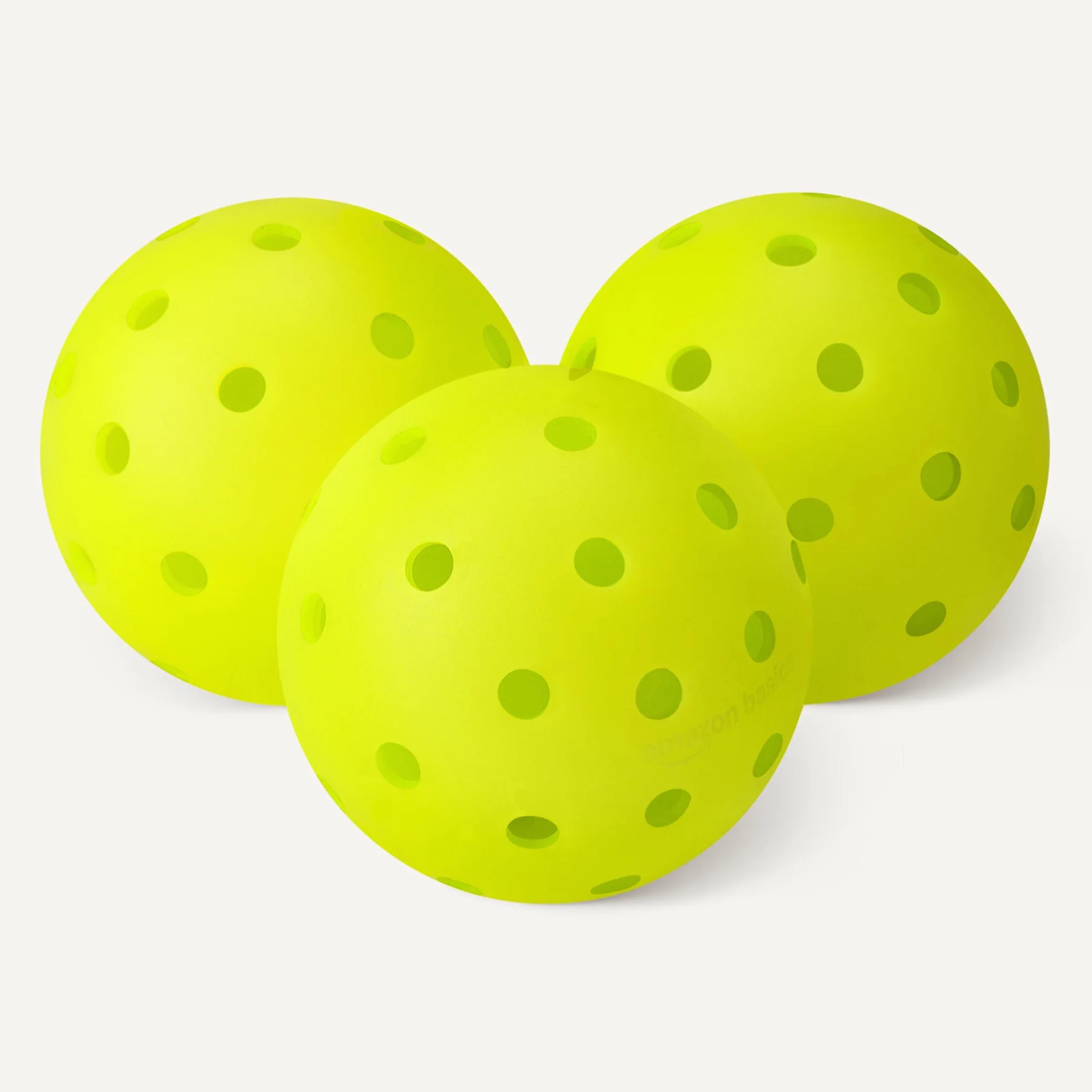 Amazon Basics Palline da Pickleball per Uso all'Aperto 7,4cm Giallo