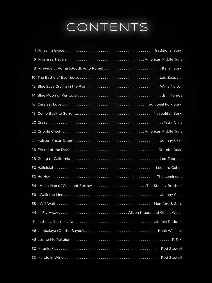 First 50 Songs You Should Play on Mandolin