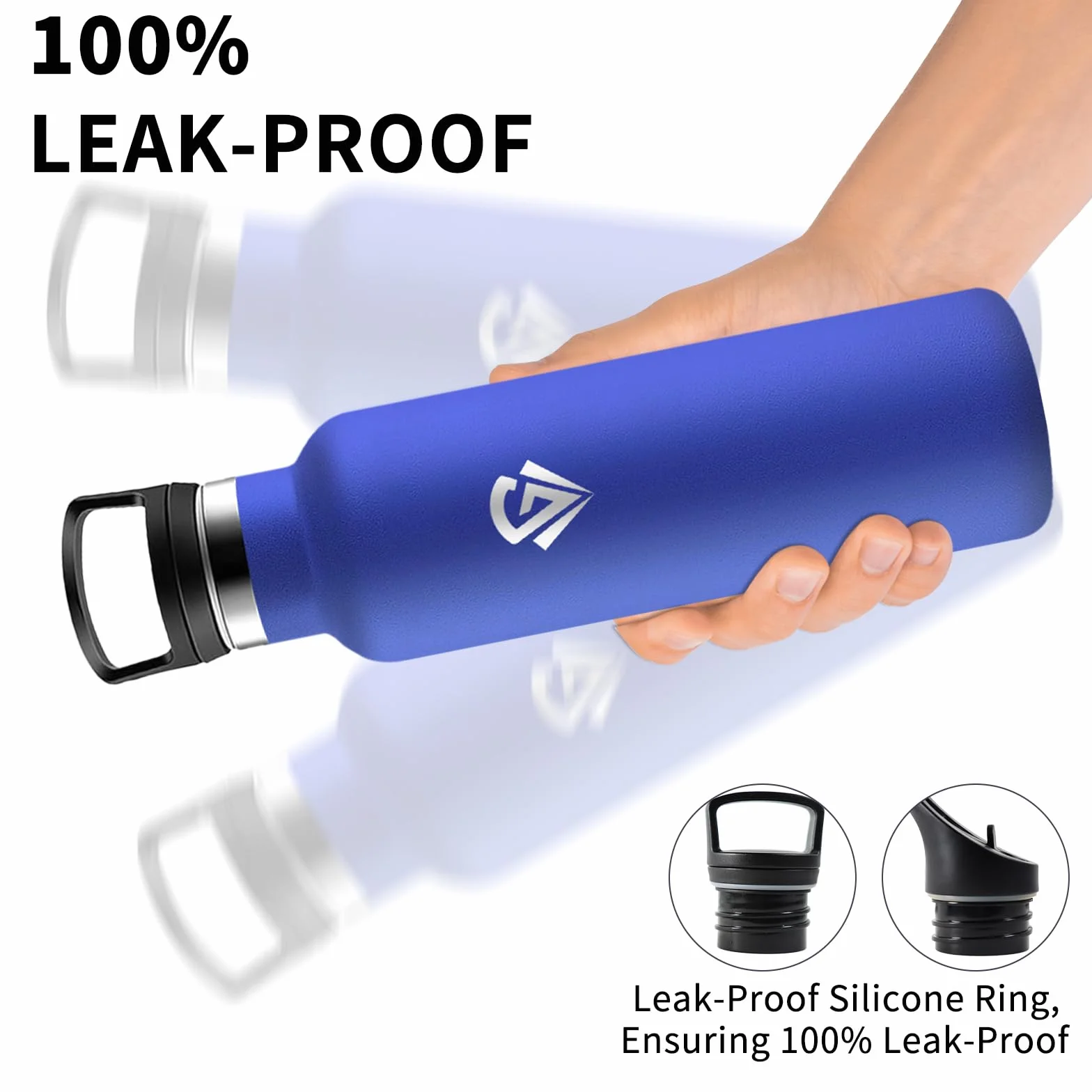 Borraccia Termica 750 ml Acciaio Inossidabile 18/8 Senza BPA con Cannuccia Senza Perdite per Campeggio Viaggio Palestra