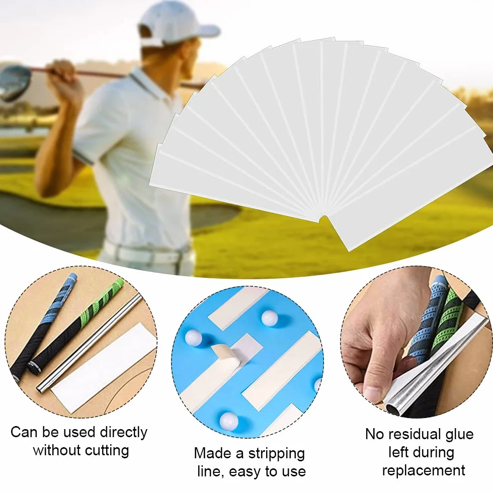 Nastro biadesivo per impugnatura da golf 15 strisce 22 x 5 cm kit riparazione