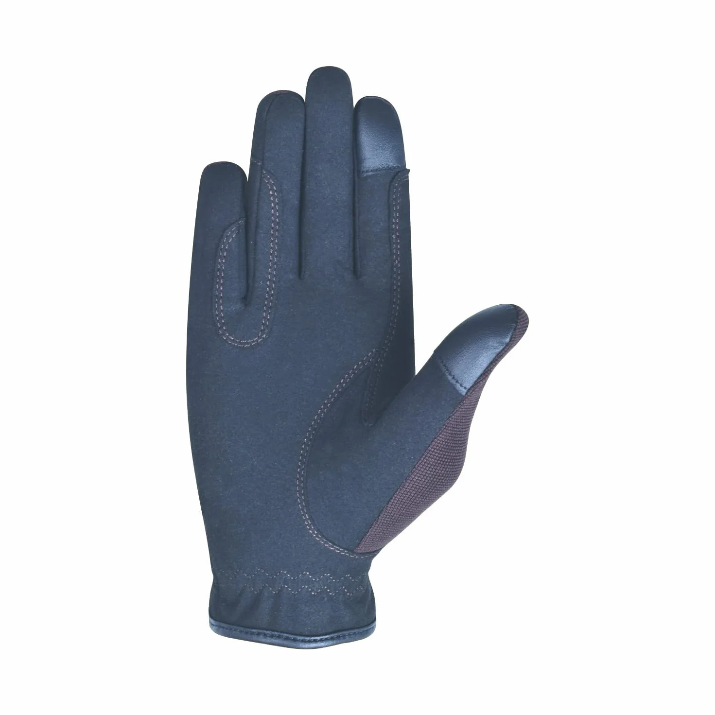 AK Fine Tech Micro Suede Horse Riding Gloves AKRS-8484 Brown 2XS