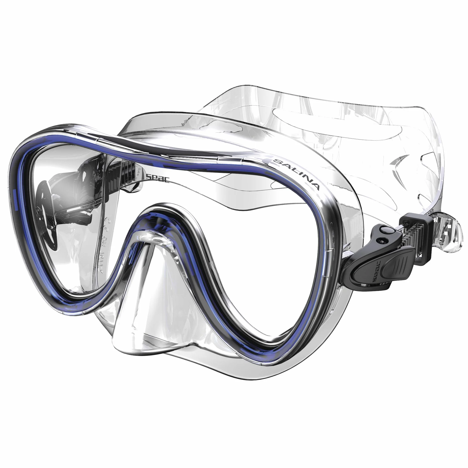 Seac Salina SLT, Maschera Subacquea per Uomo, Donna e Bambini in silicone, Ideale per Snorkeling